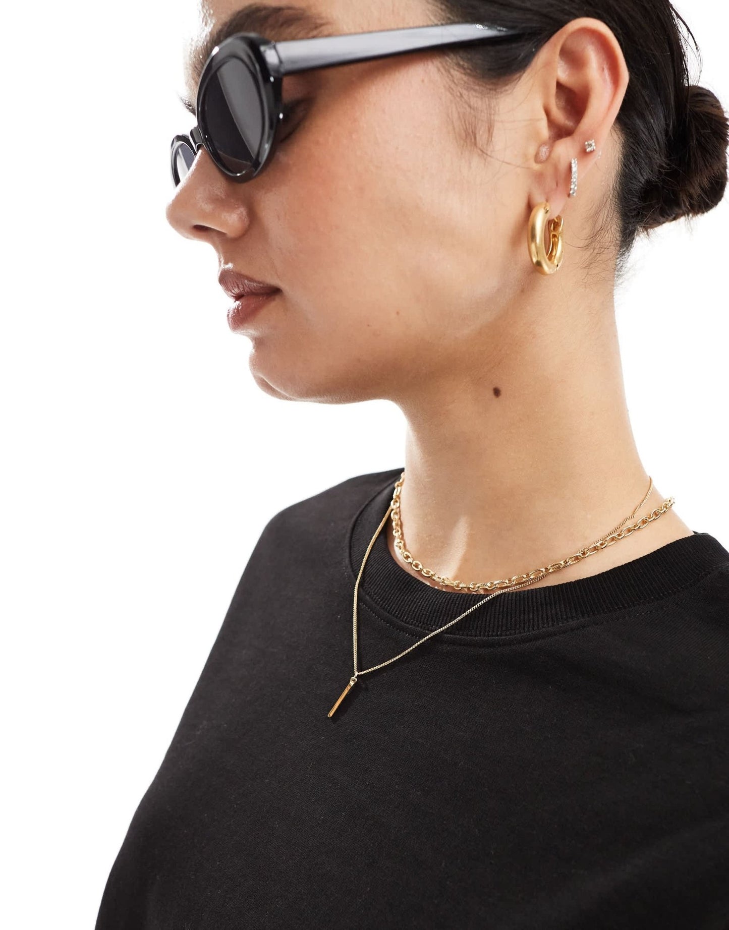 Stradivarius basic tee in black - ASOS Sample Sale EU Store