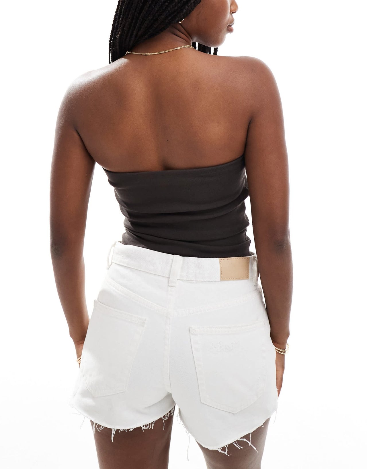 Stradivarius STR 2 pack bandeau top in yellow & brown - ASOS Sample Sale EU Store