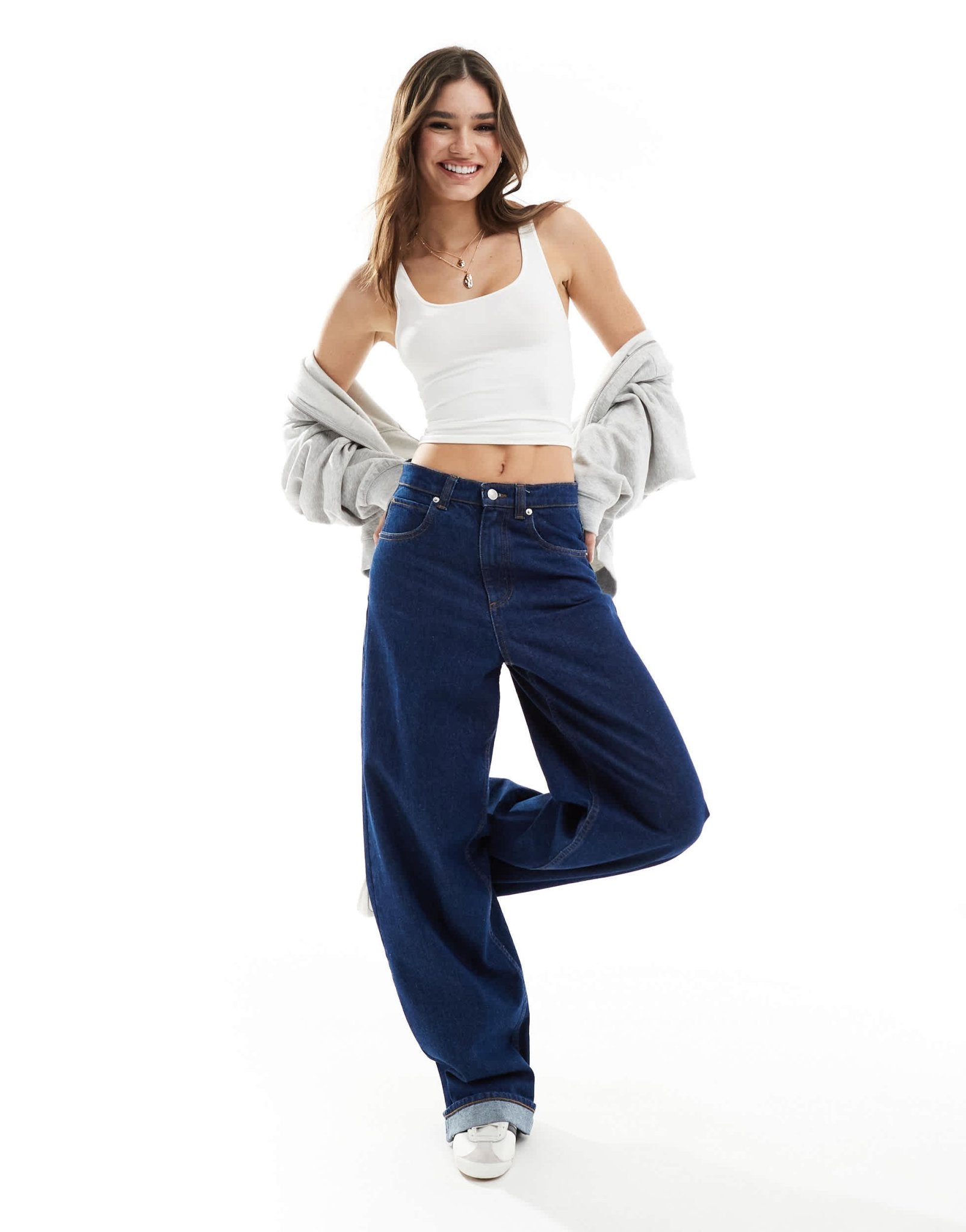 Stradivarius STR polyamide tank top in white - ASOS Sample Sale EU Store