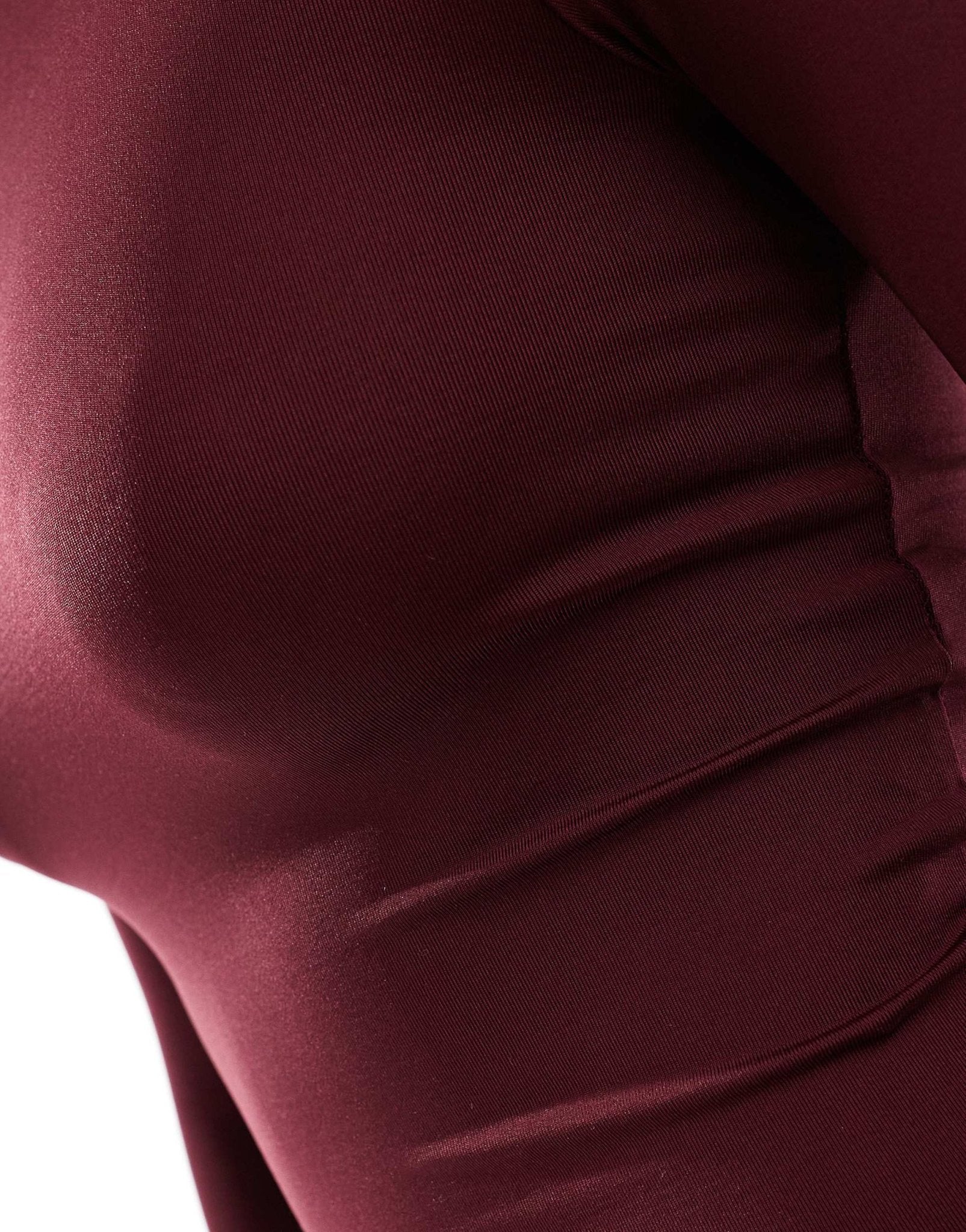 Stradivarius STR sculpt long sleeve t-shirt in burgundy - ASOS Sample Sale EU Store