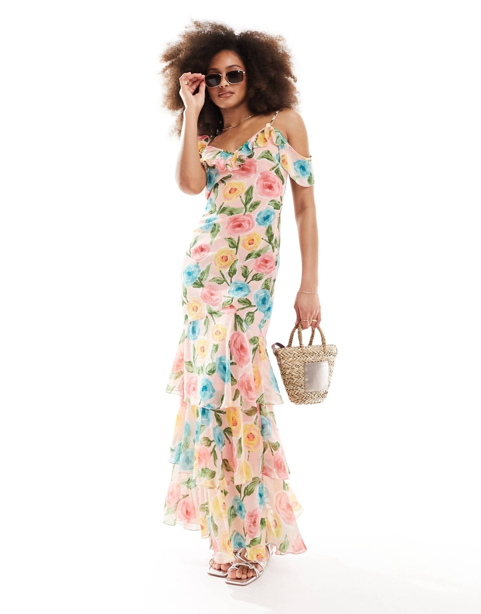 Style Cheat ruffle detail cami dress in floral - ASOS Sample Sale EU Store