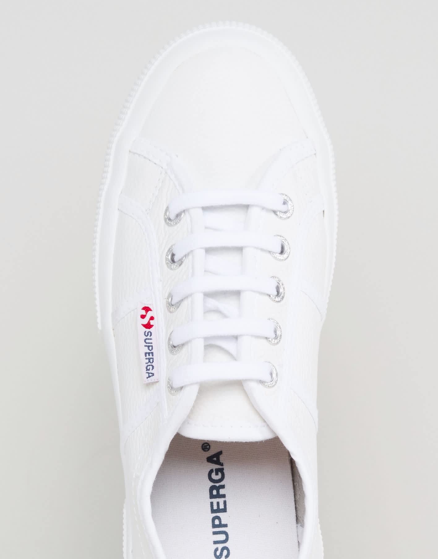 Superga 2750 Leather Trainers In White - ASOS Sample Sale EU Store