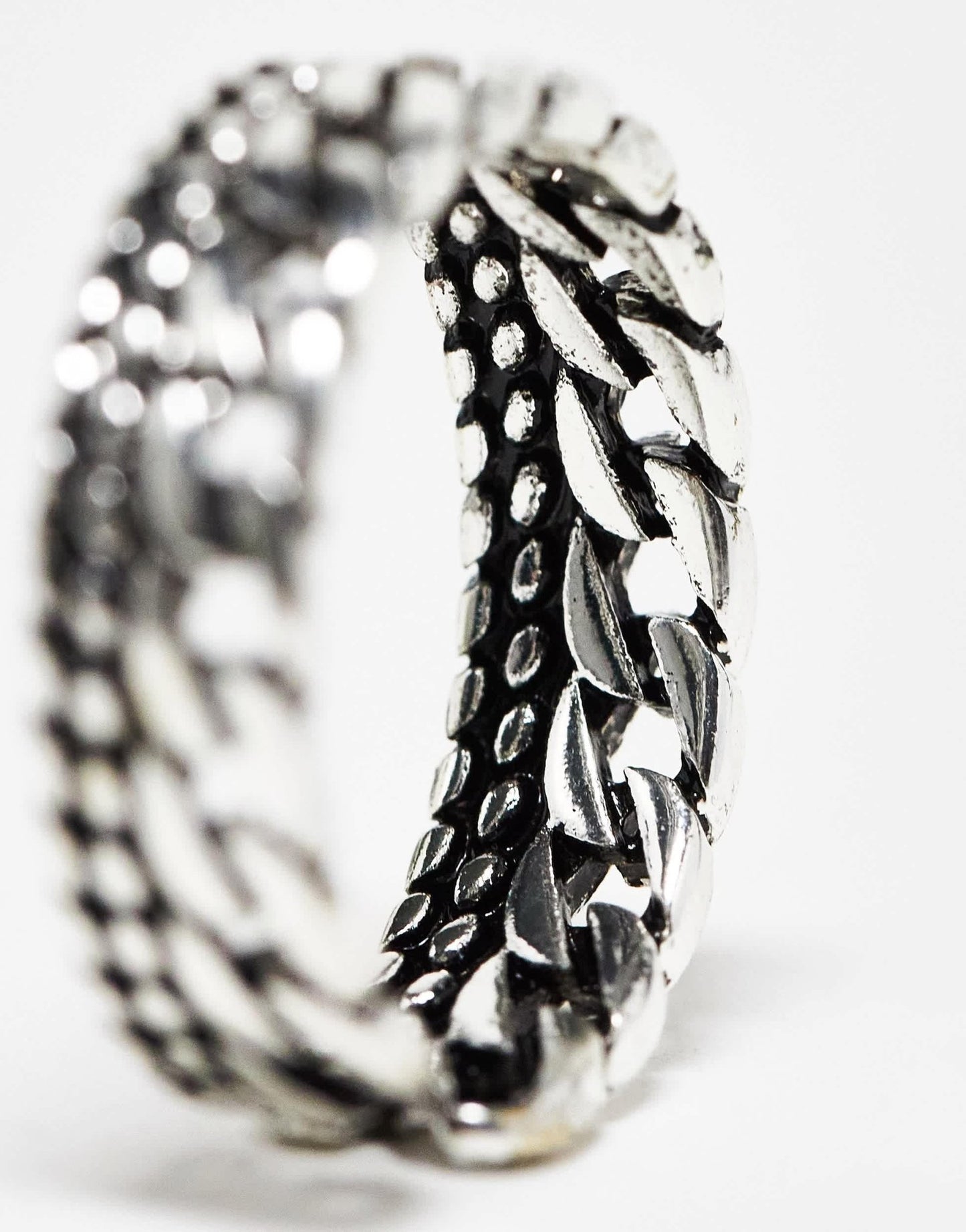 SVNX chain detail ring in silver - ASOS Sample Sale EU Store