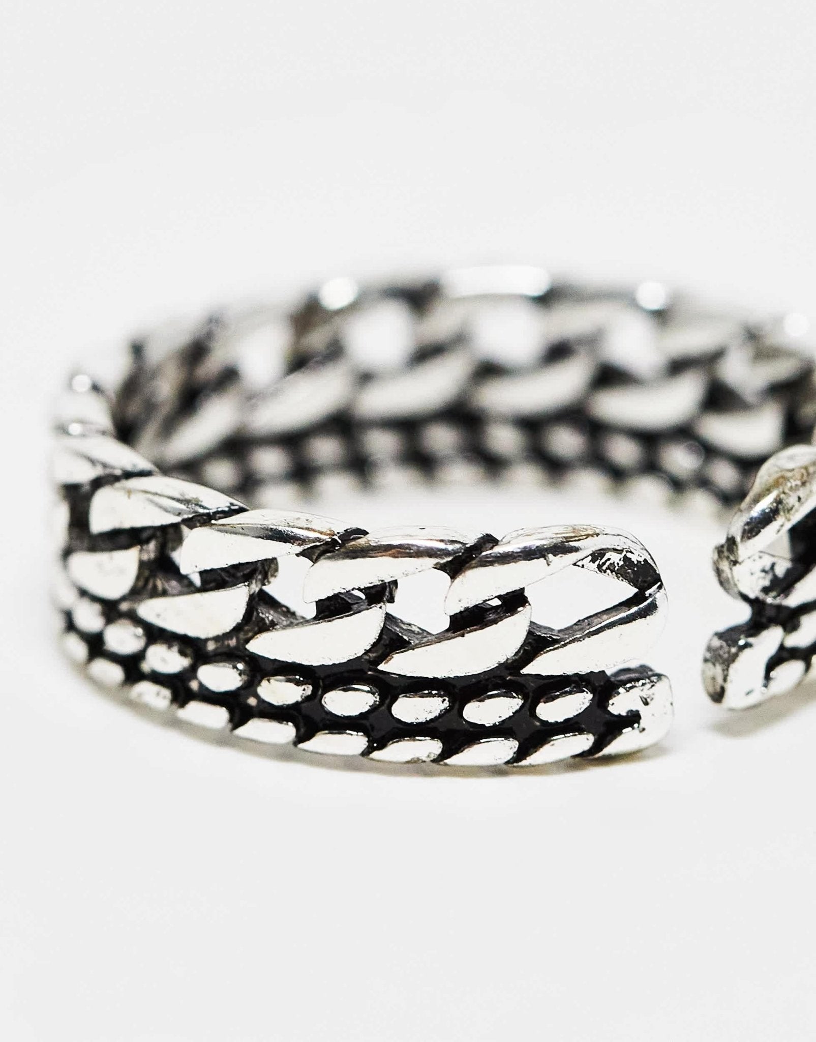 SVNX chain detail ring in silver - ASOS Sample Sale EU Store