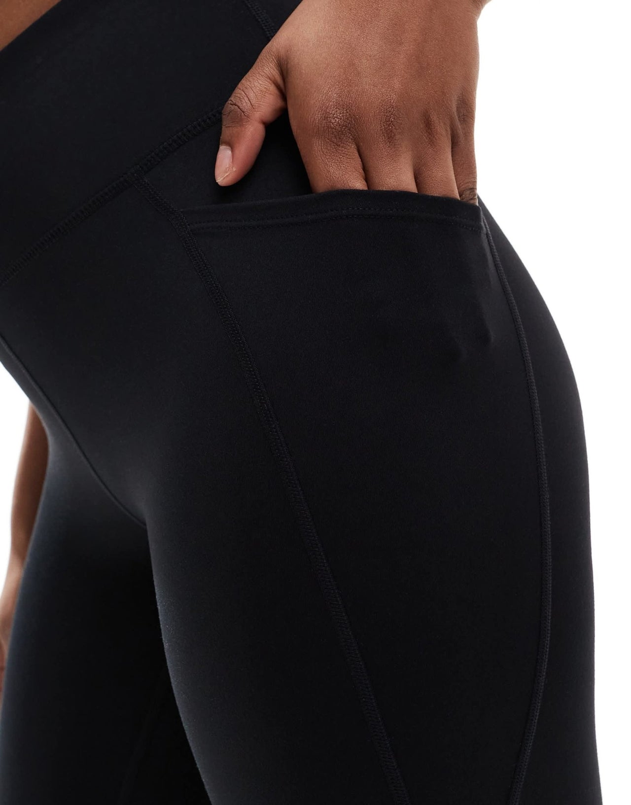 TALA Skinluxe high waisted side pocket leggings in black - ASOS Sample Sale EU Store