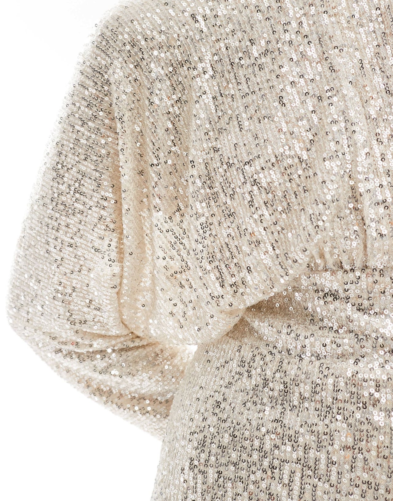 TFNC sequin kimono top mini dress in silver - ASOS Sample Sale EU Store