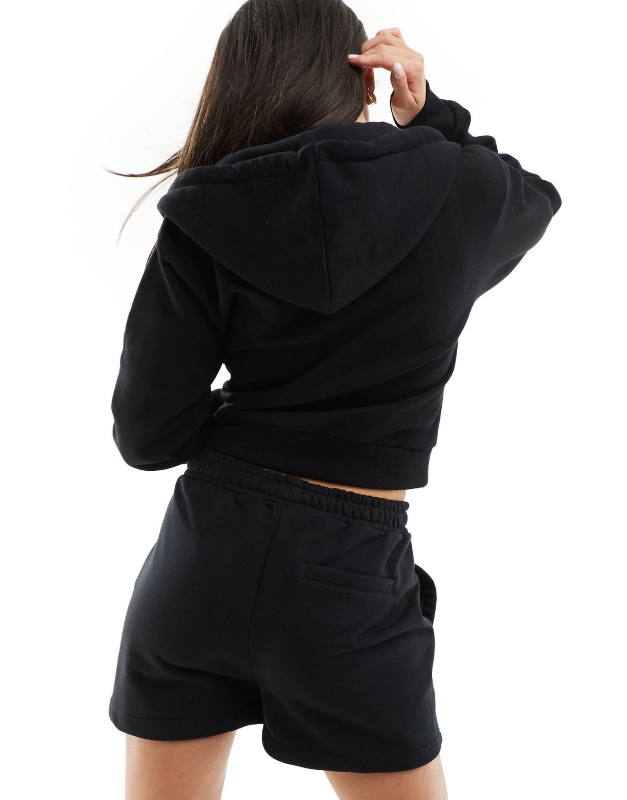The Couture Club co - ord emblem raw edge shorts in black - ASOS Sample Sale EU Store