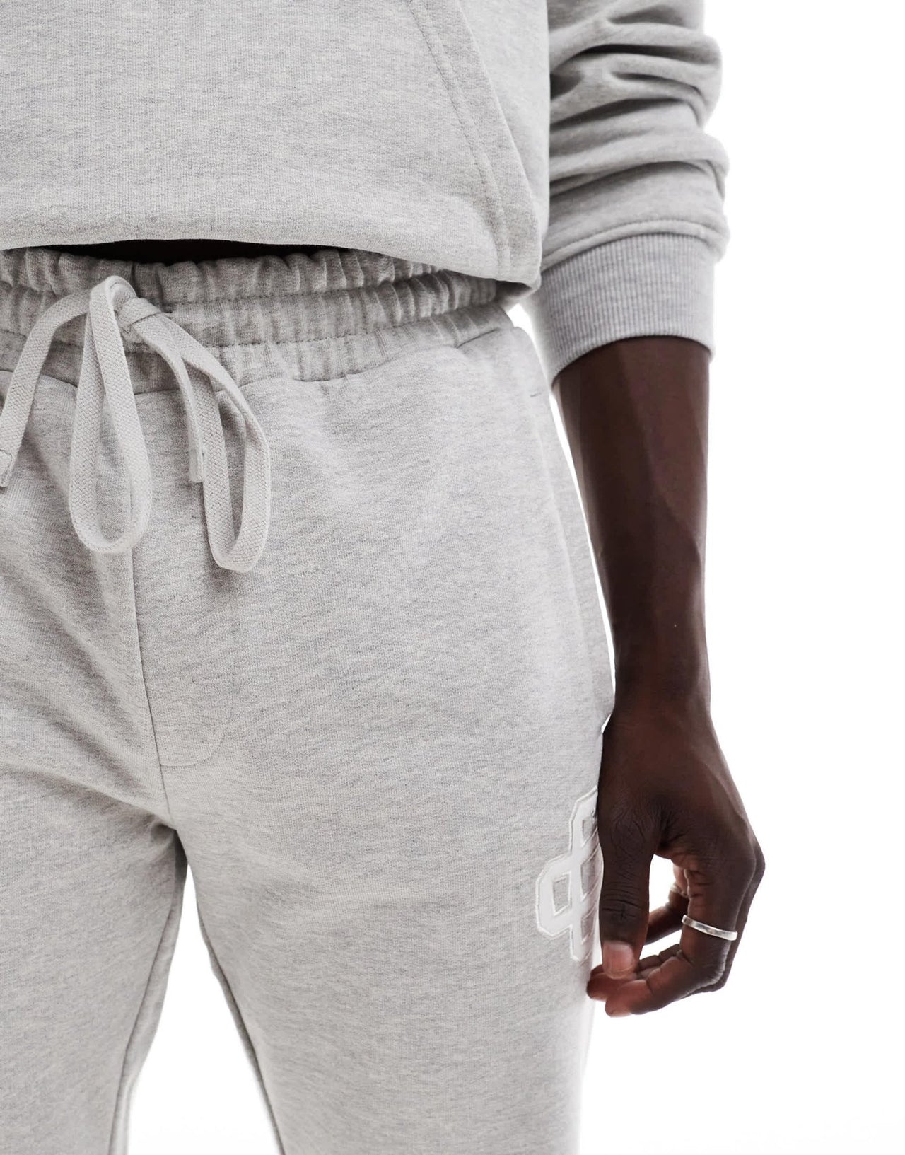 The Couture Club co - ord heavyweight emblem joggers in grey - ASOS Sample Sale EU Store