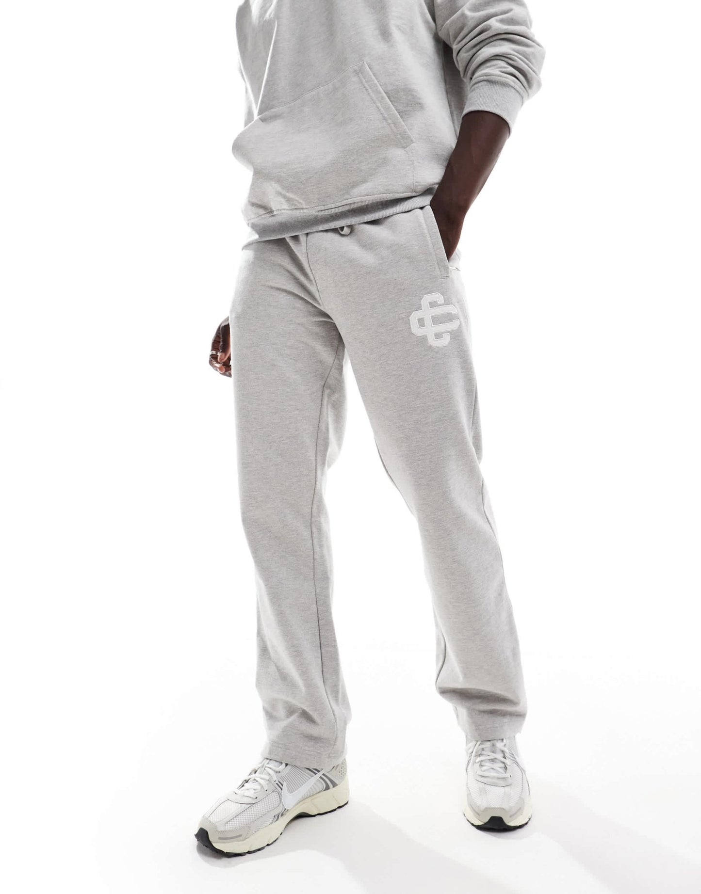 The Couture Club co - ord heavyweight emblem joggers in grey - ASOS Sample Sale EU Store