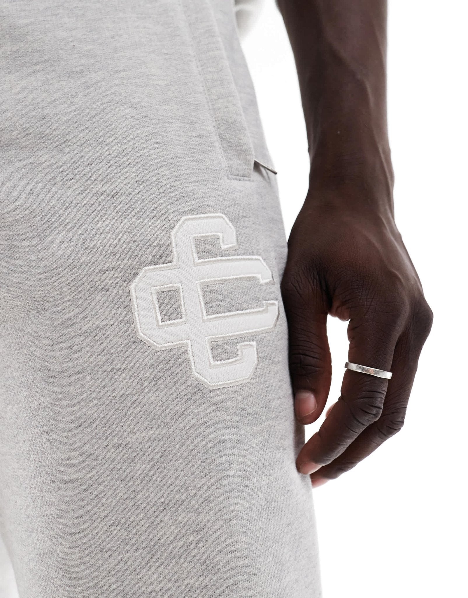 The Couture Club co - ord heavyweight emblem joggers in grey - ASOS Sample Sale EU Store