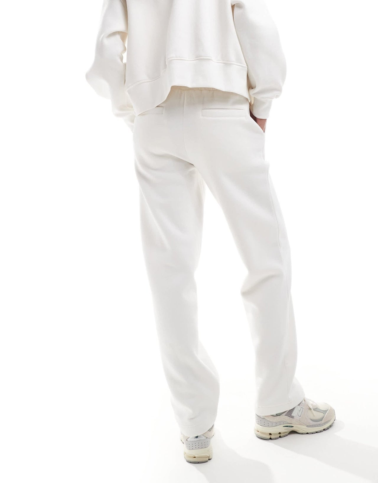 The Couture Club co - ord relaxed wide leg joggers in off white - ASOS Sample Sale EU Store