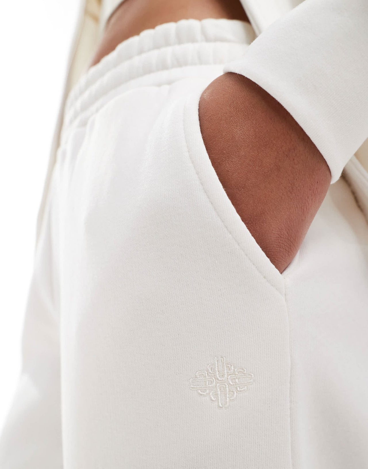 The Couture Club co - ord relaxed wide leg joggers in off white - ASOS Sample Sale EU Store