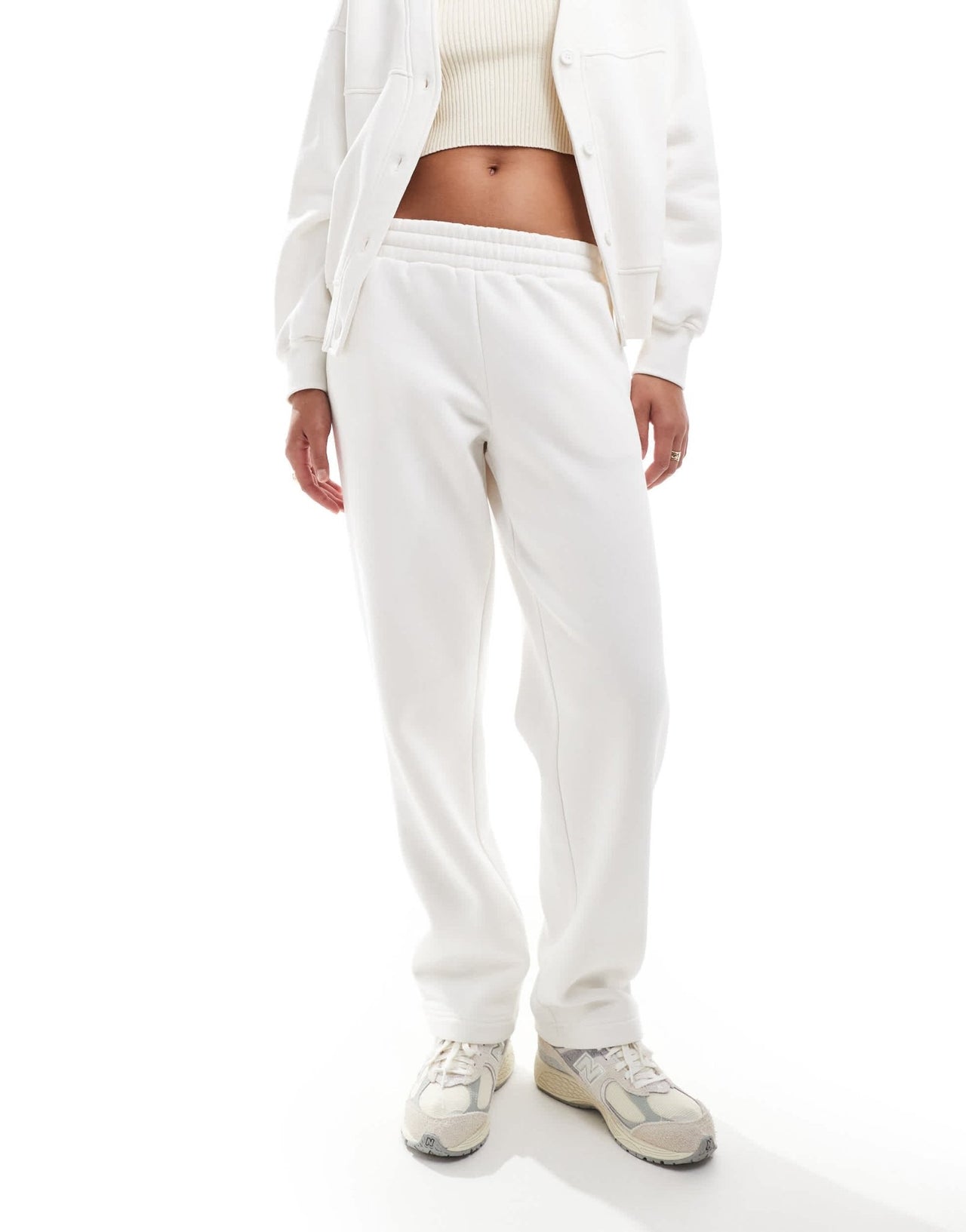 The Couture Club co - ord relaxed wide leg joggers in off white - ASOS Sample Sale EU Store