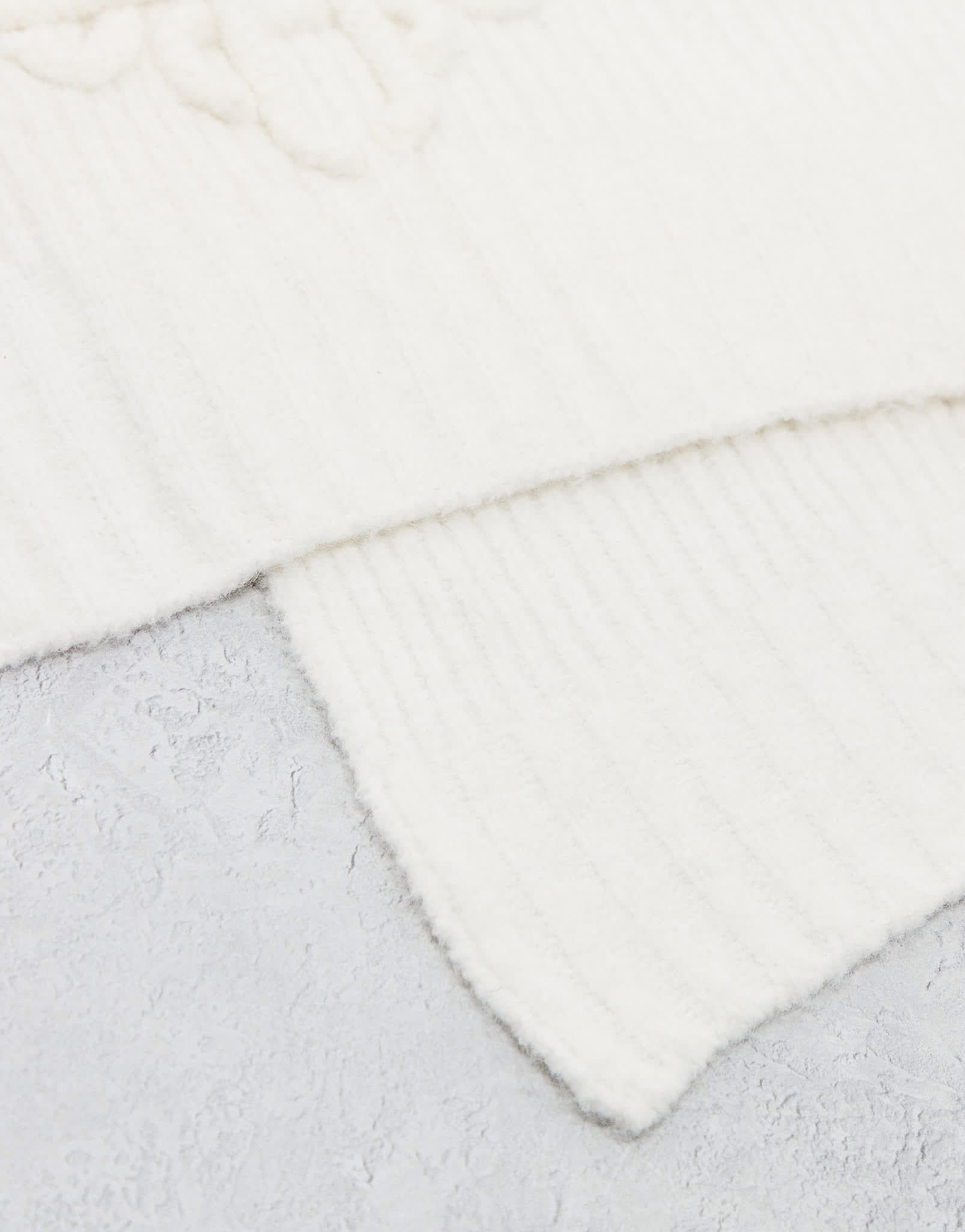 The Couture Club emblem knitted scarf in off white - ASOS Sample Sale EU Store