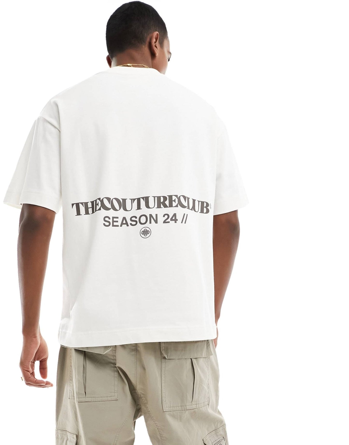 The Couture Club relaxed fit t-shirt in off white - ASOS Sample Sale EU Store