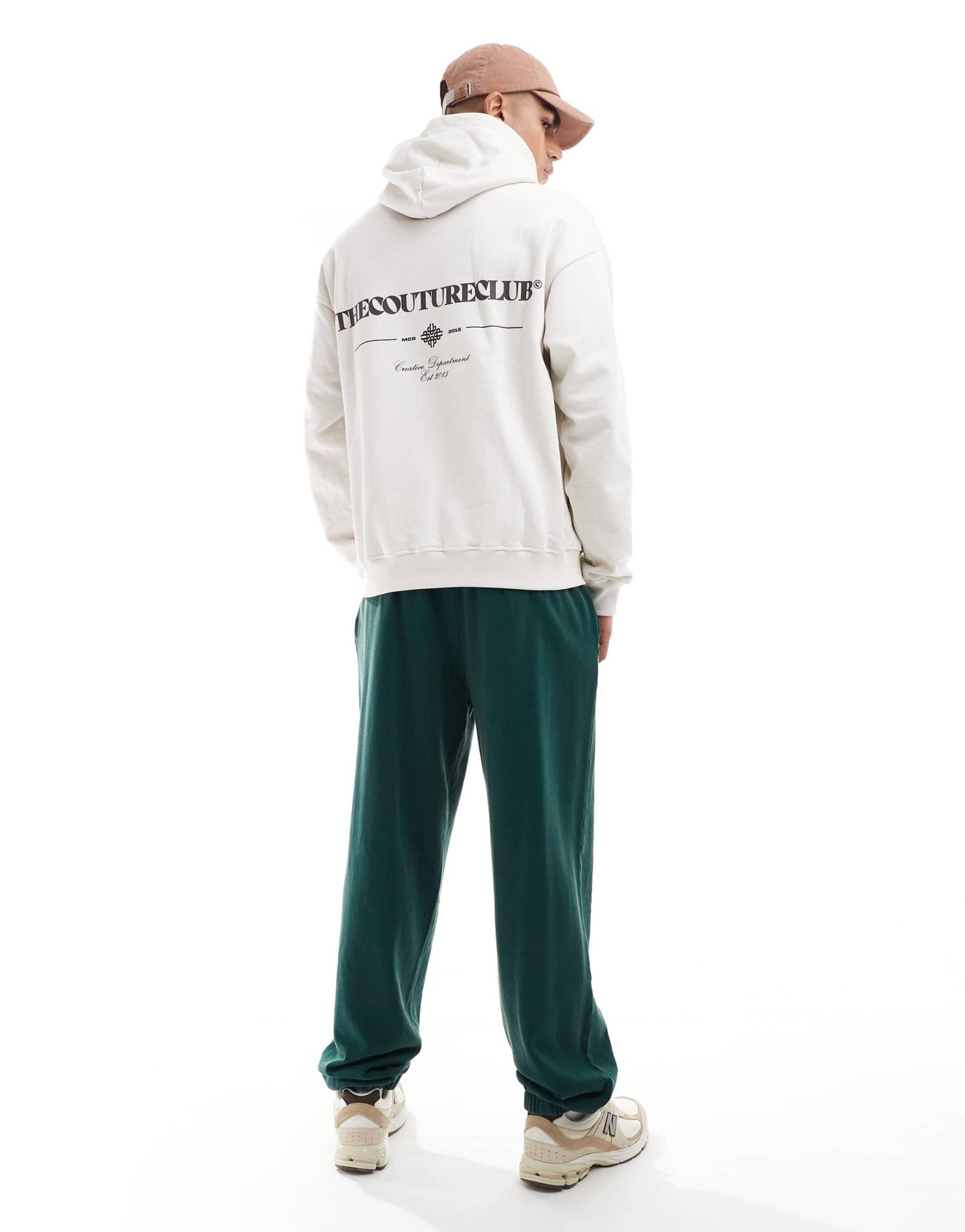 The Couture Club script multi graphic hoodie in off white - ASOS Sample Sale EU Store