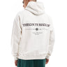 The Couture Club script multi graphic hoodie in off white
