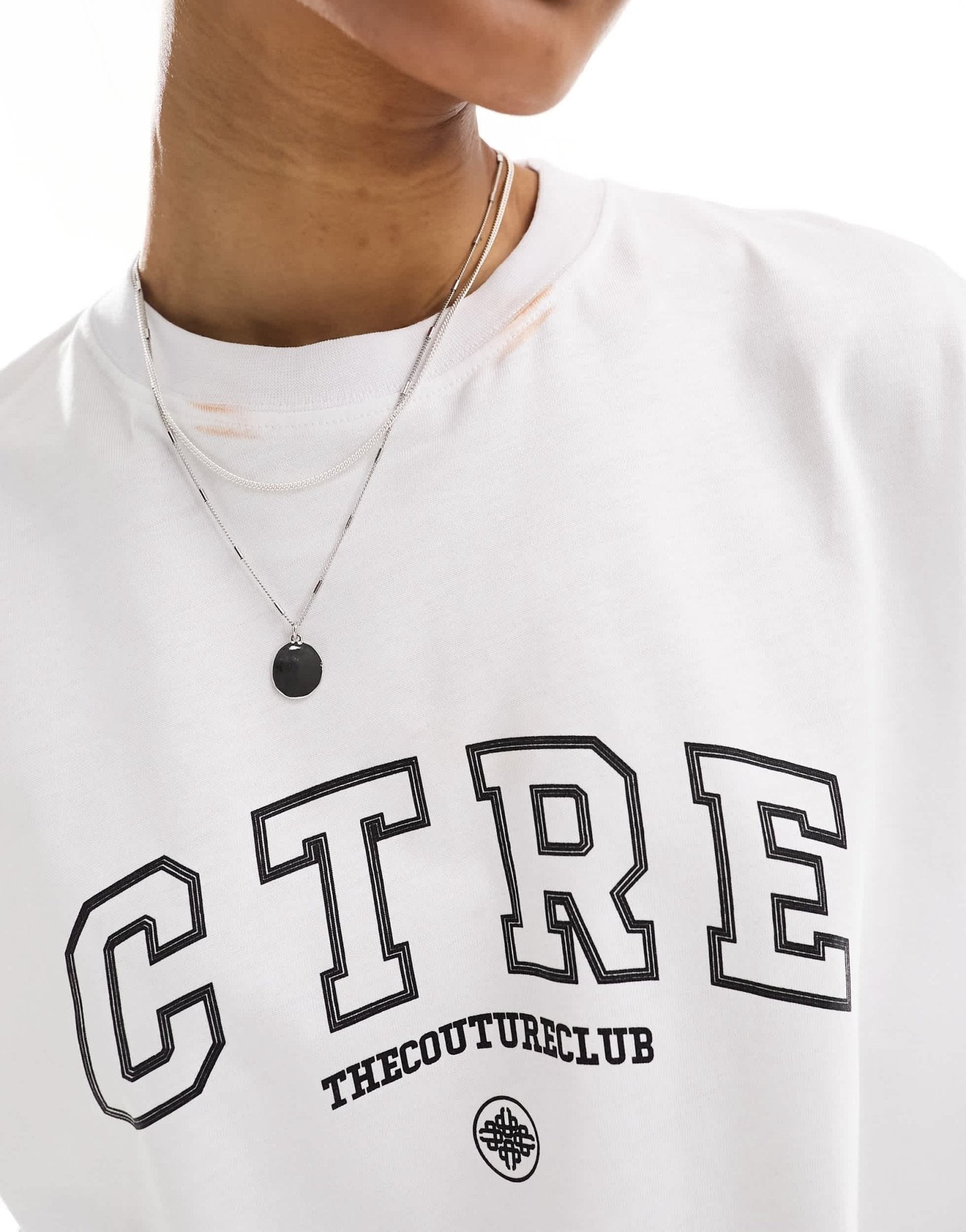 The Couture Club varisty t-shirt in white - ASOS Sample Sale EU Store