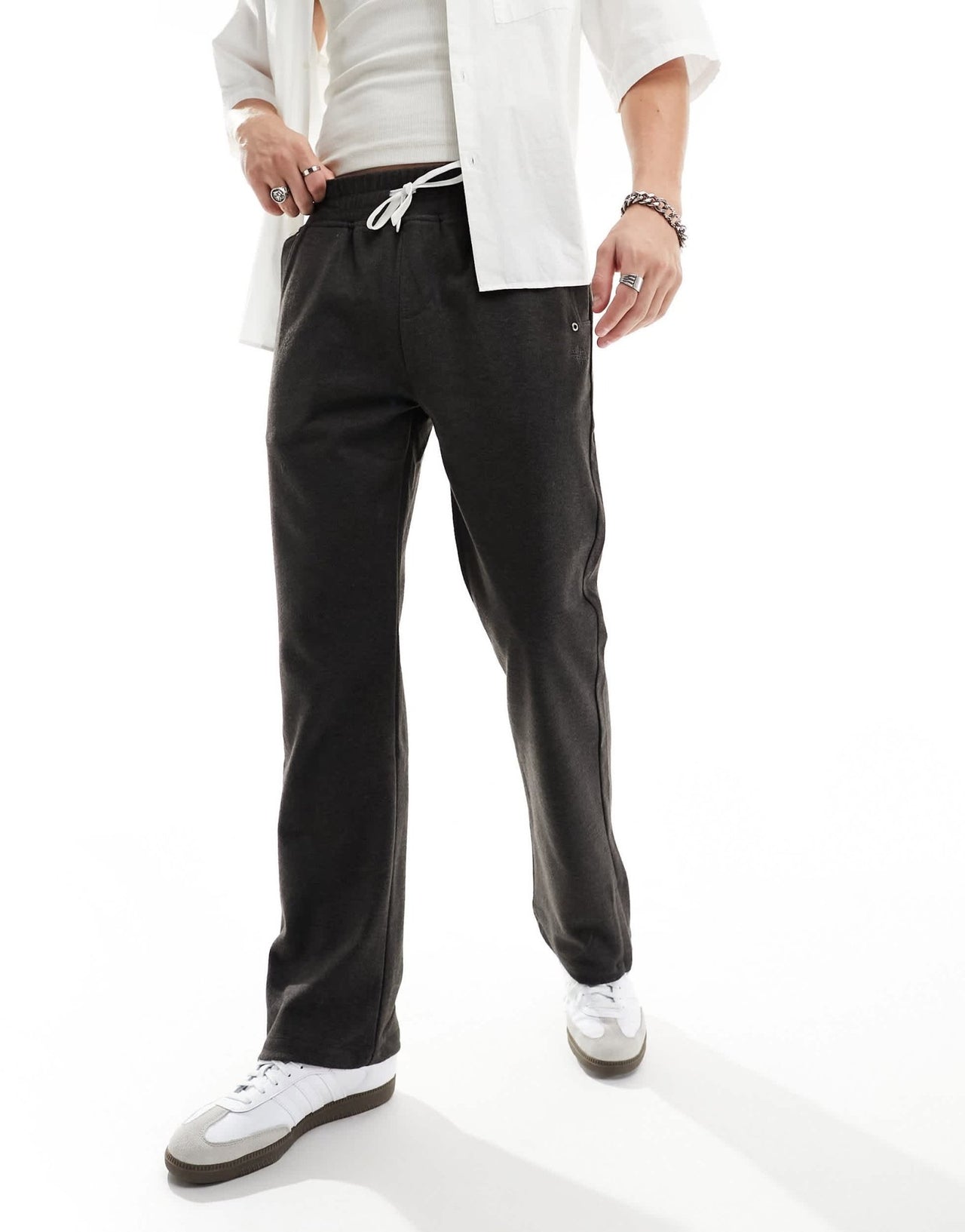 The Couture Club wool look smart joggers in black - ASOS Sample Sale EU Store