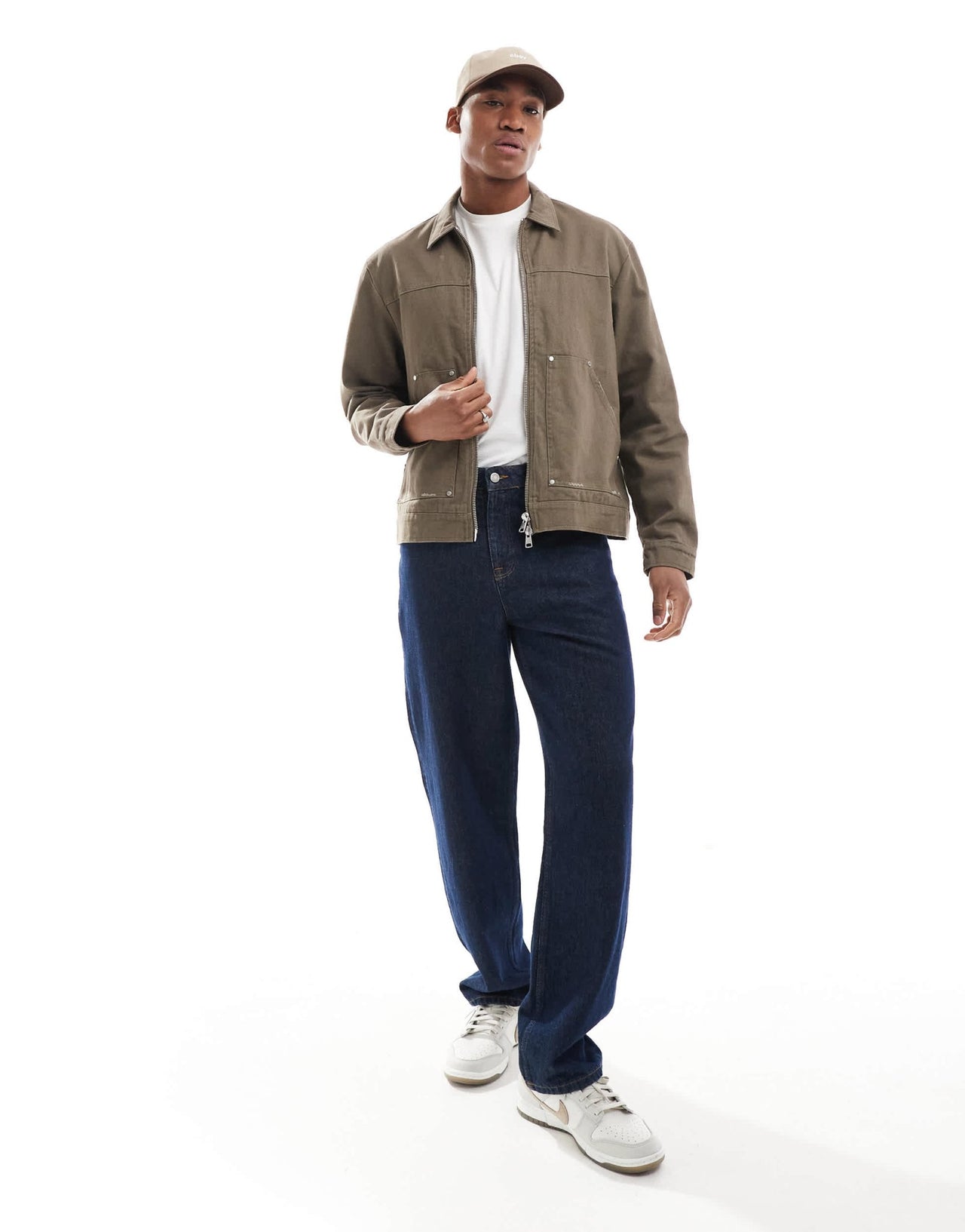 The Couture Clube twill carpenter jacket in brown - ASOS Sample Sale EU Store