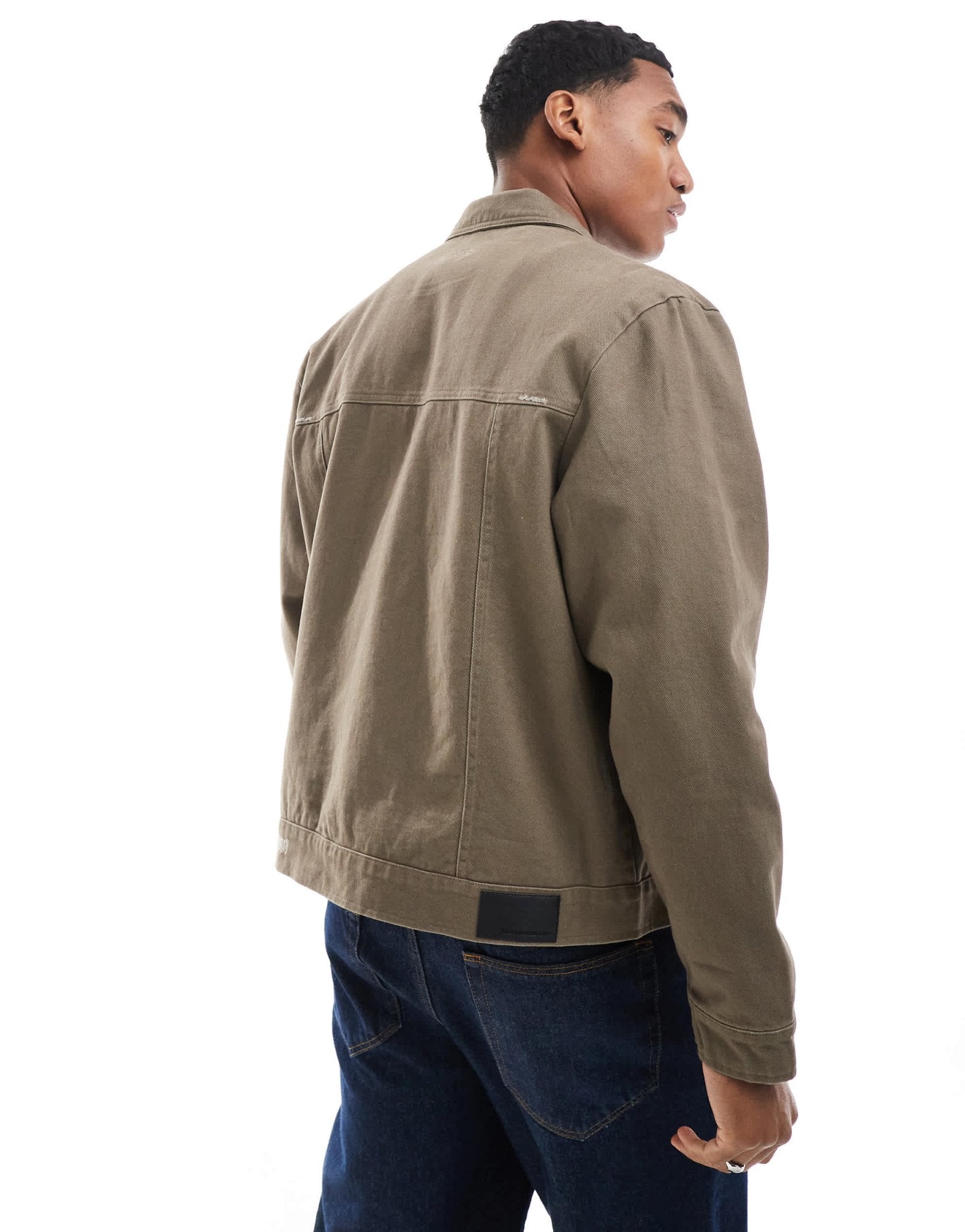The Couture Clube twill carpenter jacket in brown - ASOS Sample Sale EU Store