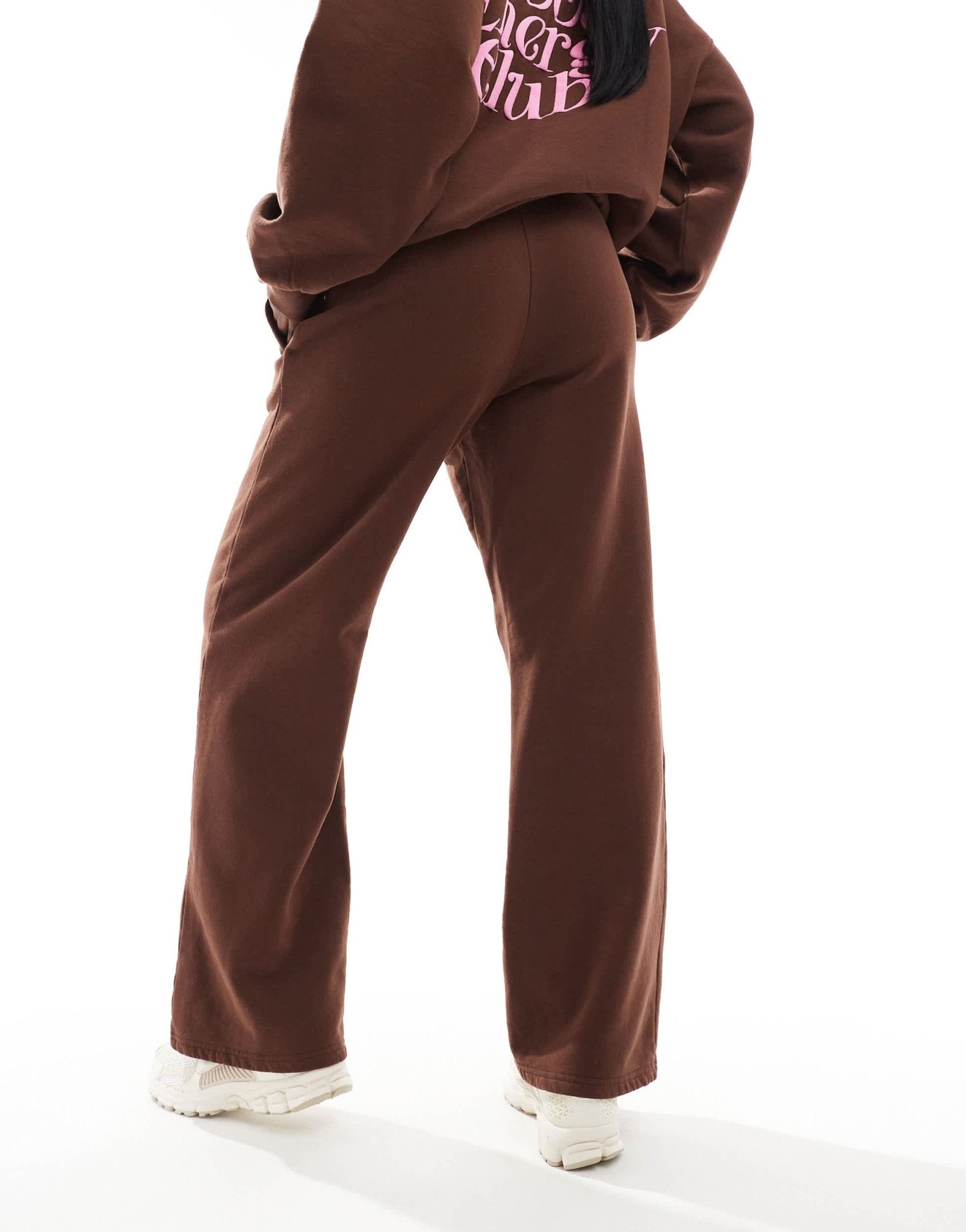 The Frolic exclusive Good Energy Club wide leg joggers co - ord in brown - ASOS Sample Sale EU Store
