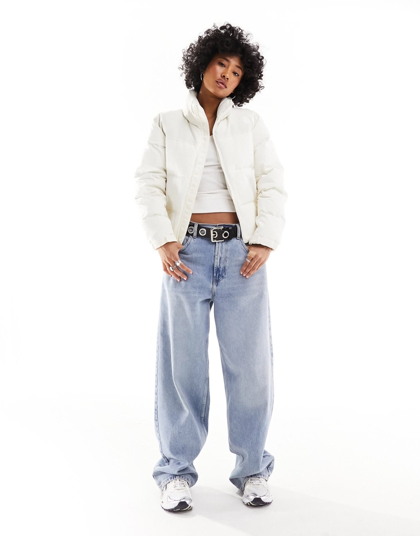 The North Face 92 Nuptse Ripstop puffer jacket in off white - ASOS Sample Sale EU Store