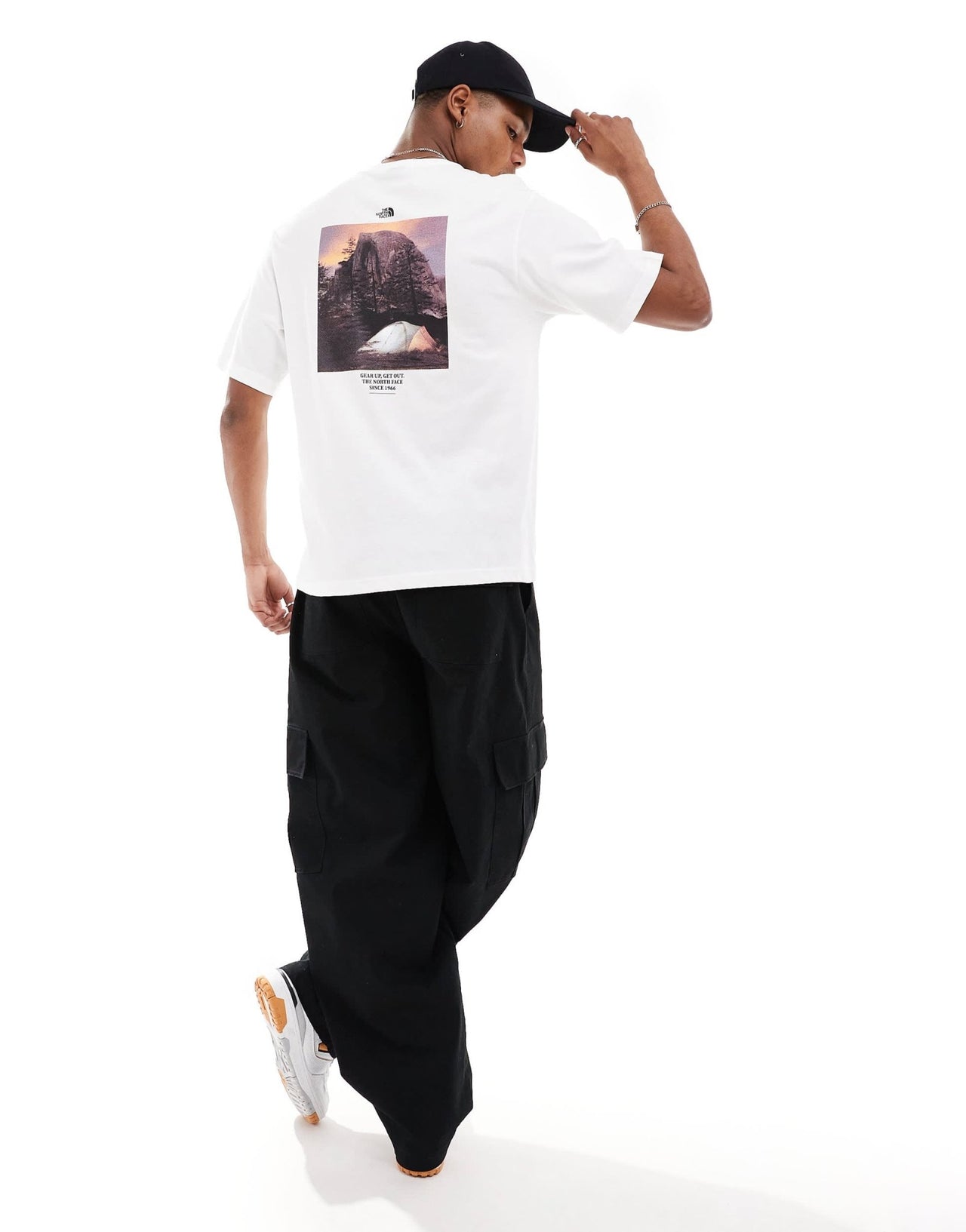 The North Face Camping retro back graphic t-shirt in white Exclusive at ASOS - ASOS Sample Sale EU Store