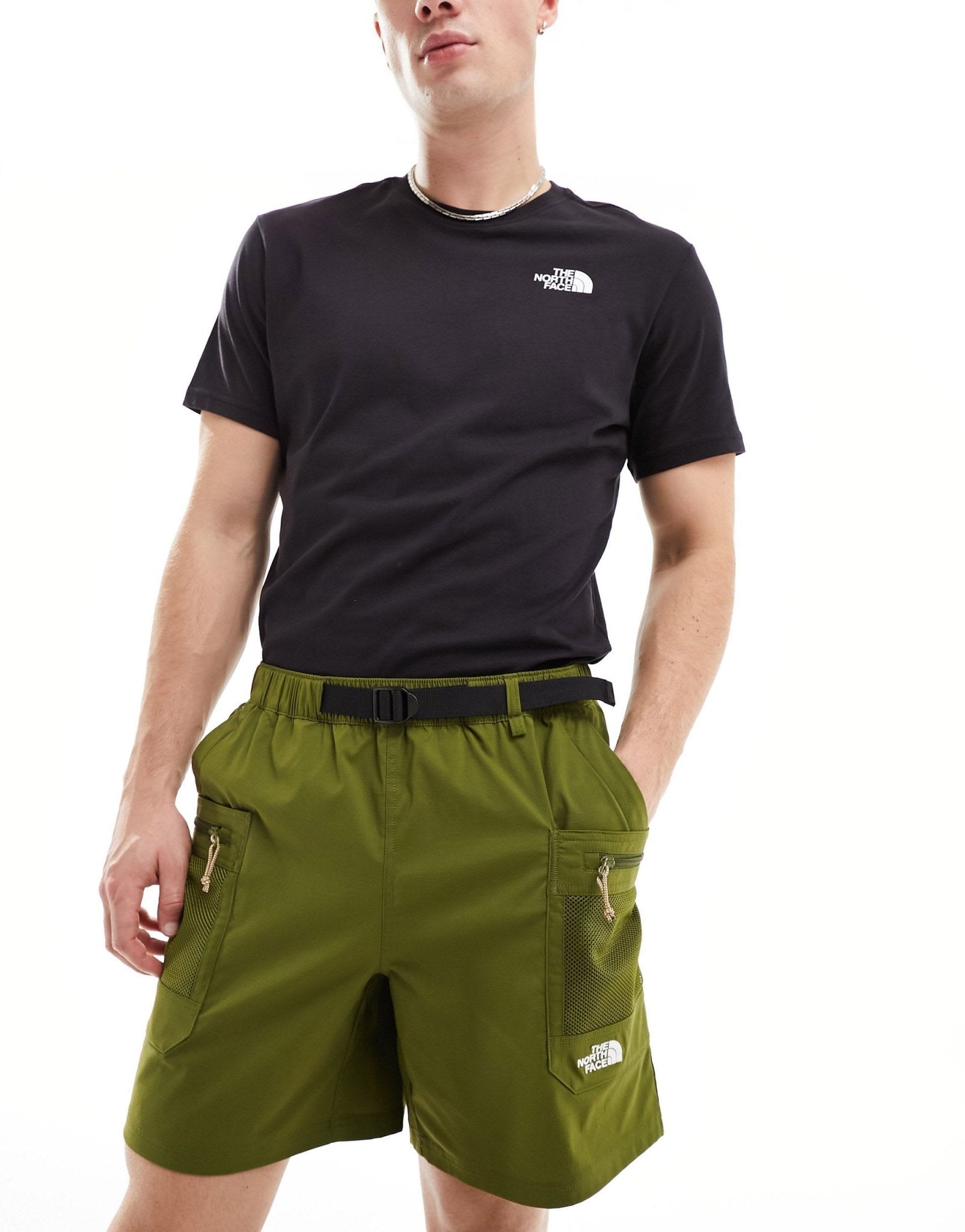 The North Face Class V Pathfinder belted shorts in khaki - ASOS Sample Sale EU Store
