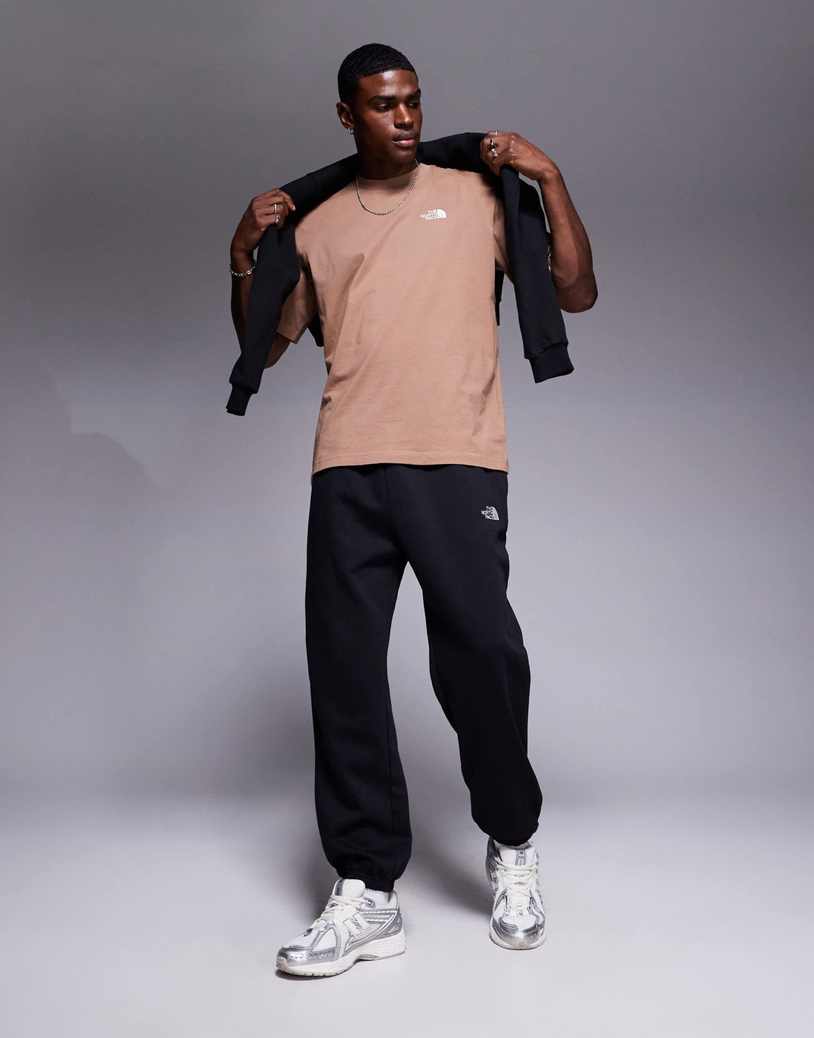 The North Face Essential logo oversized joggers in black - ASOS Sample Sale EU Store