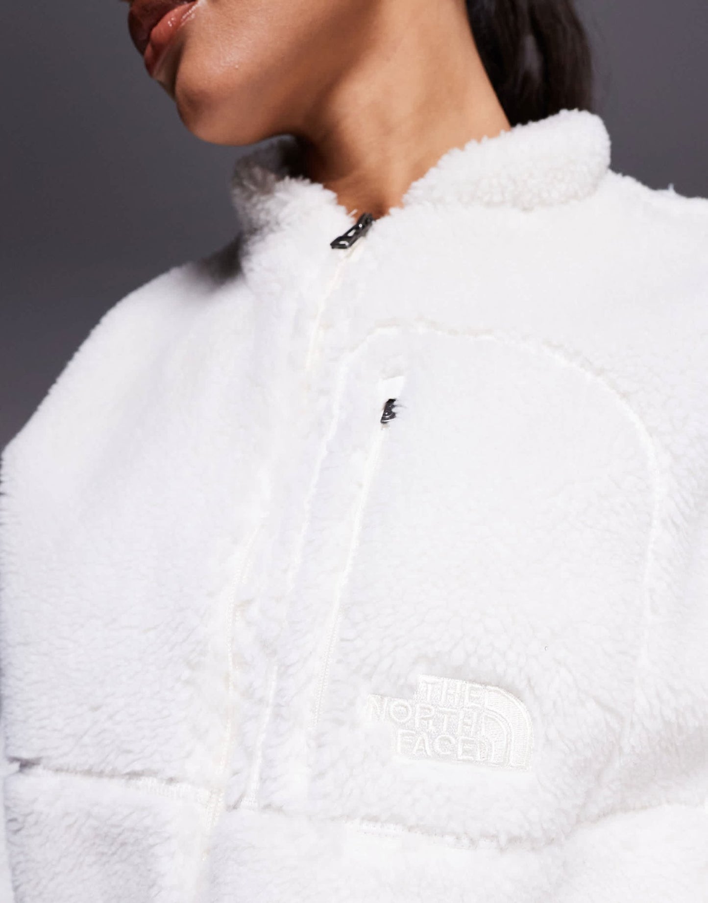 The North Face Extreme Pile full zip borg fleece jacket in off white - ASOS Sample Sale EU Store
