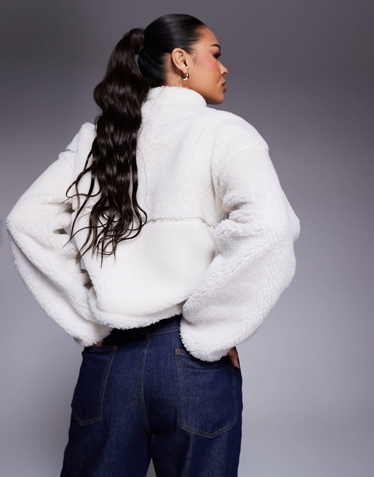 The North Face Extreme Pile full zip borg fleece jacket in off white - ASOS Sample Sale EU Store