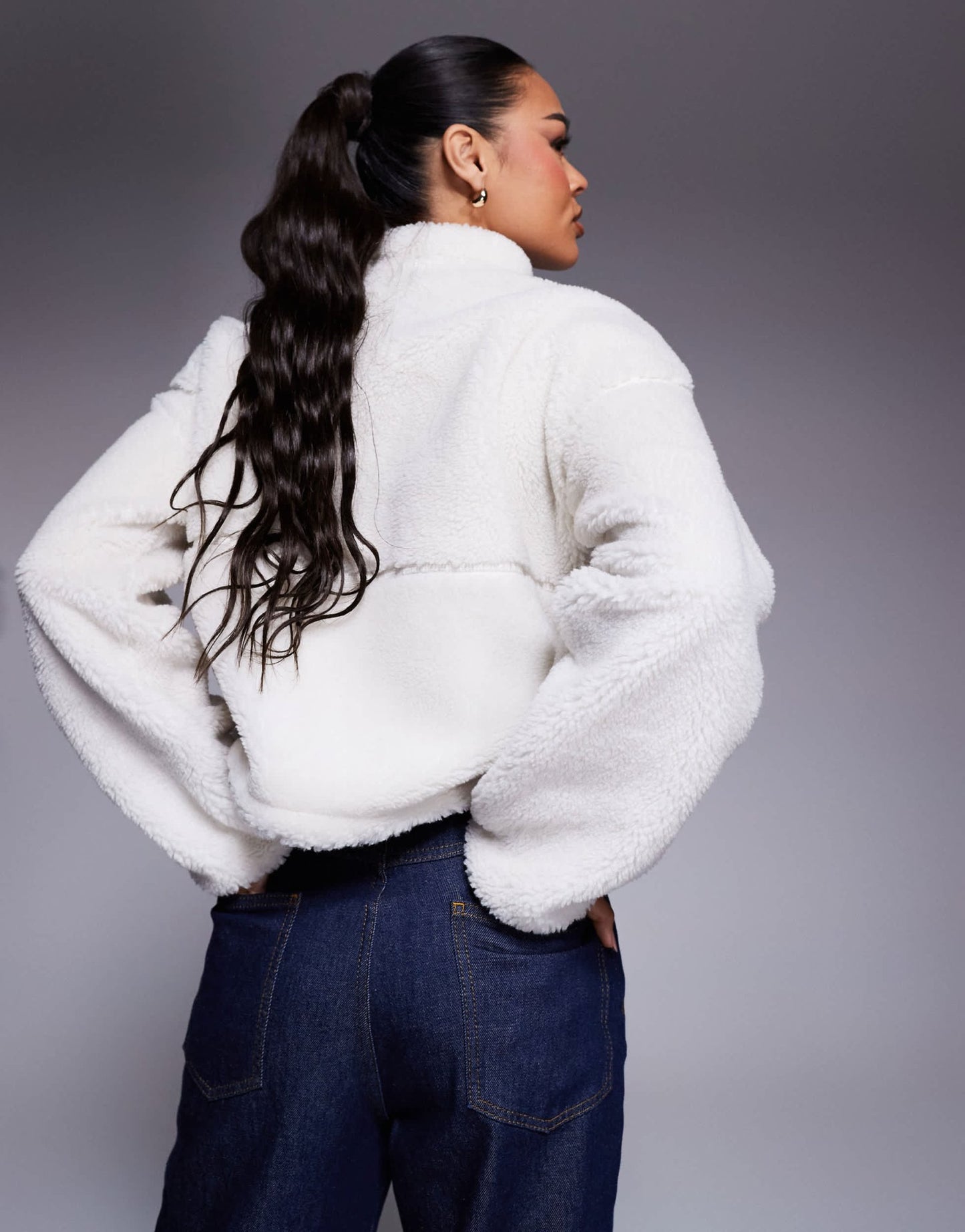 The North Face Extreme Pile full zip borg fleece jacket in off white - ASOS Sample Sale EU Store