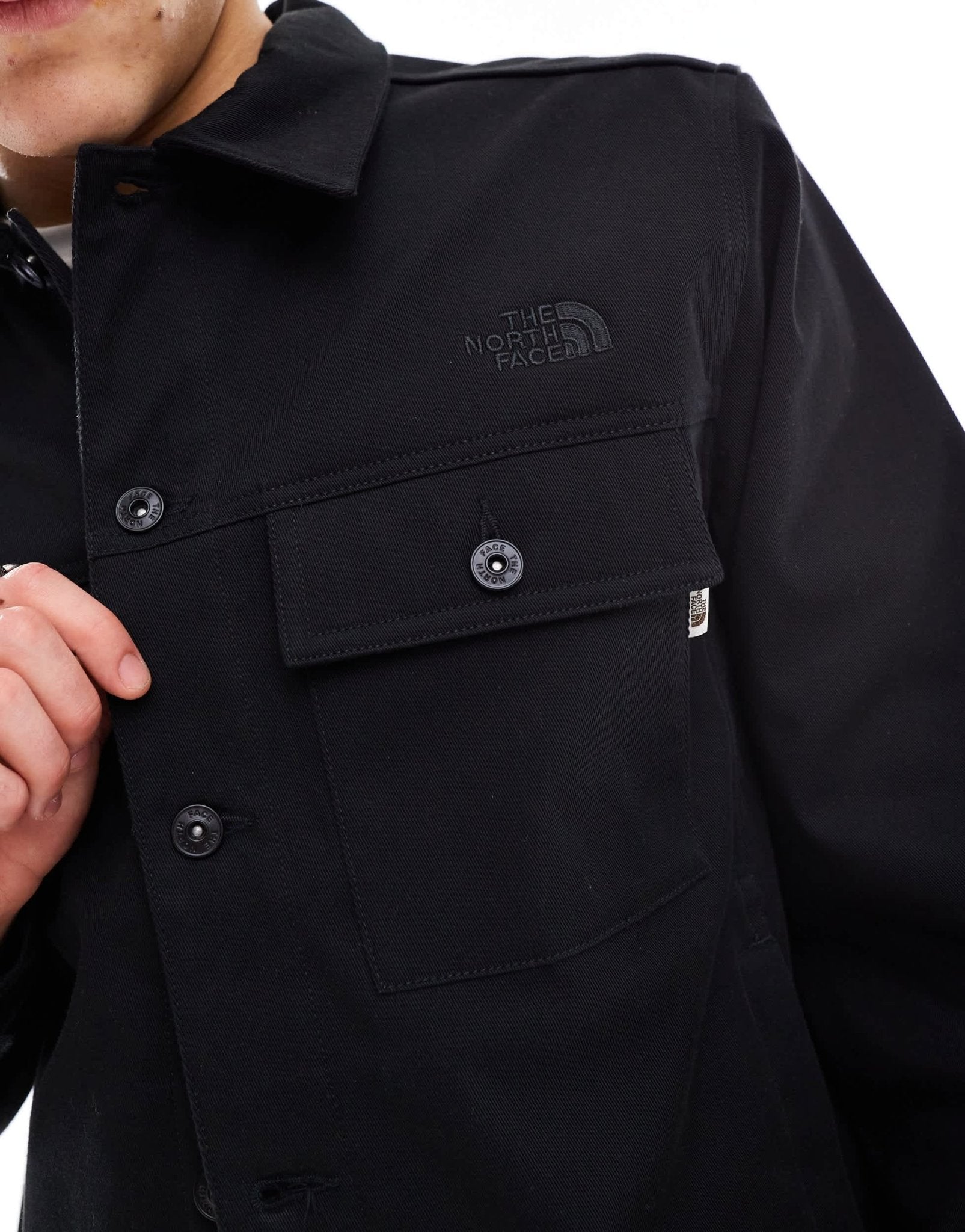 The North Face Hedston pocket worker jacket in black - ASOS Sample Sale EU Store