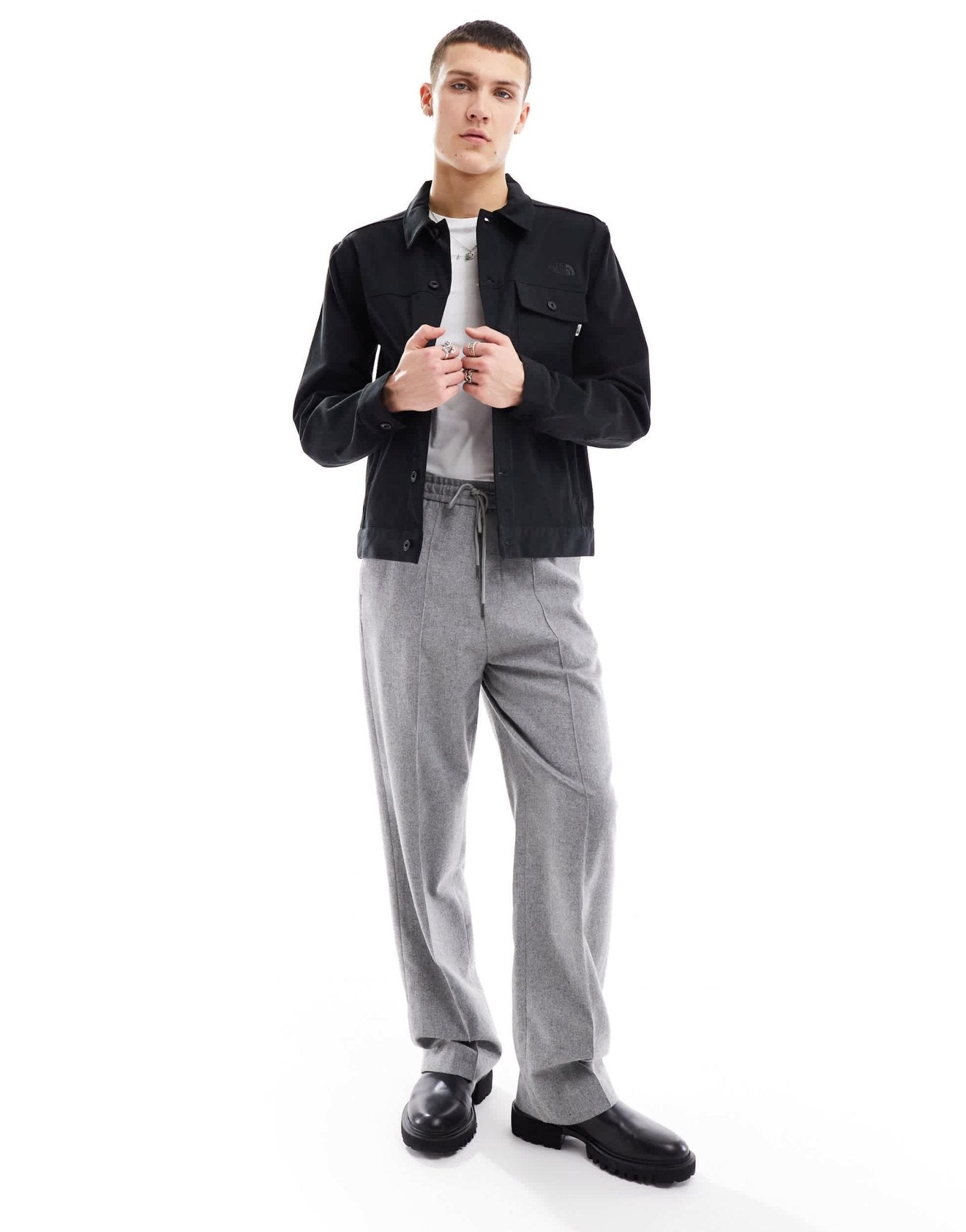 The North Face Hedston pocket worker jacket in black - ASOS Sample Sale EU Store