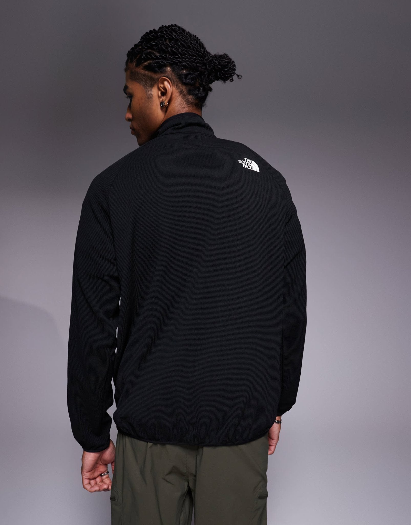 The North Face Kecha 1/4 zip packable anorak in black - ASOS Sample Sale EU Store