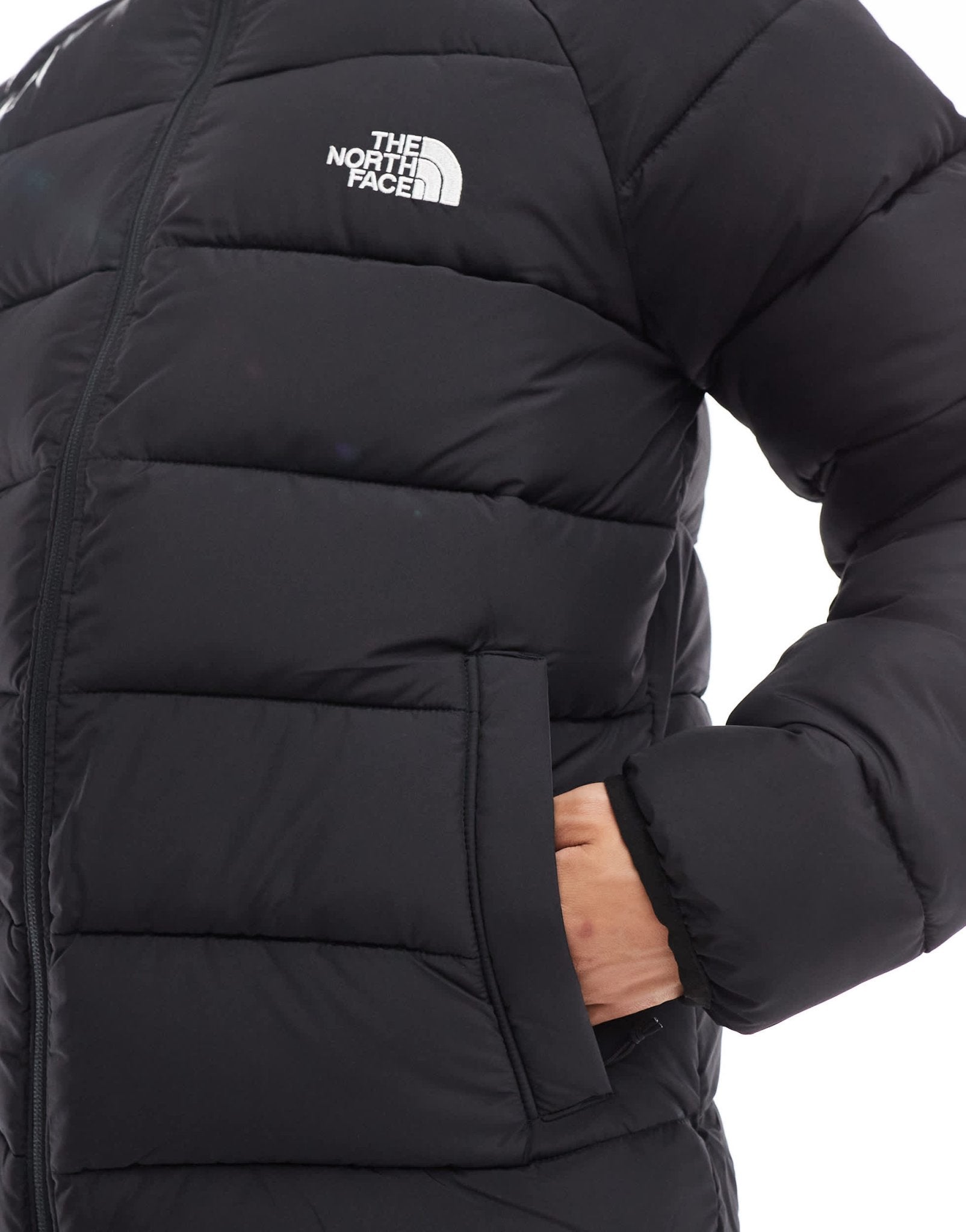 The North Face Laurez logo hooded puffer jacket in black exclusive to ASOS - ASOS Sample Sale EU Store