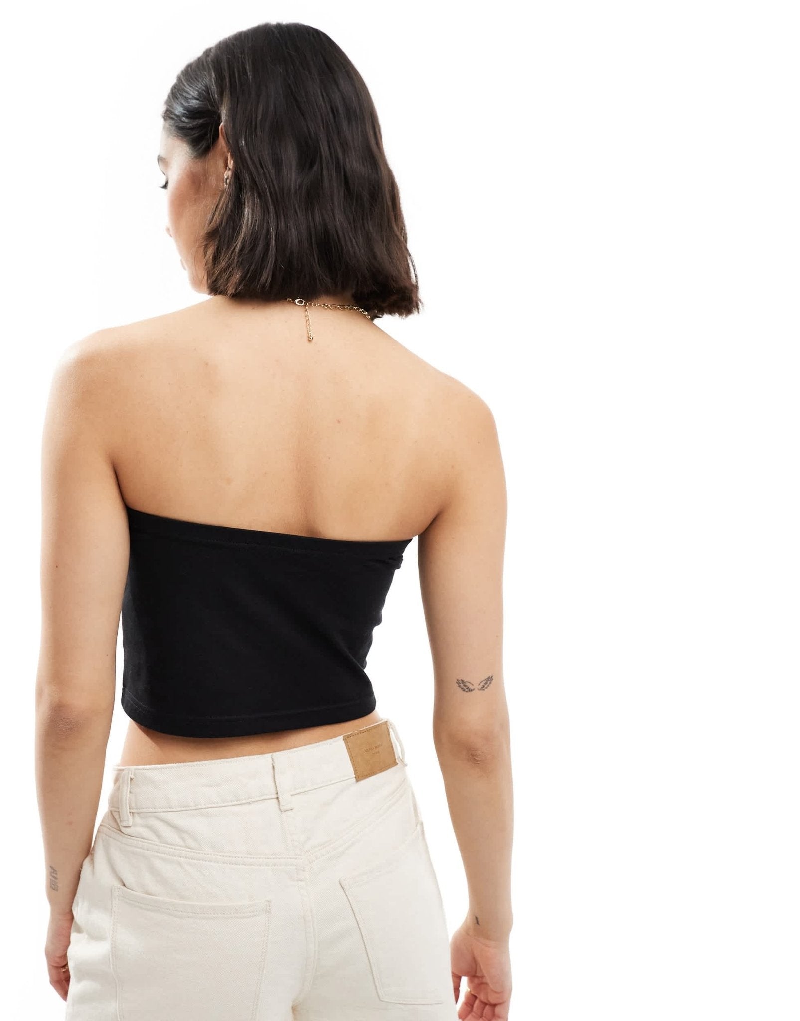 Threadbare bandeau top in black - ASOS Sample Sale EU Store