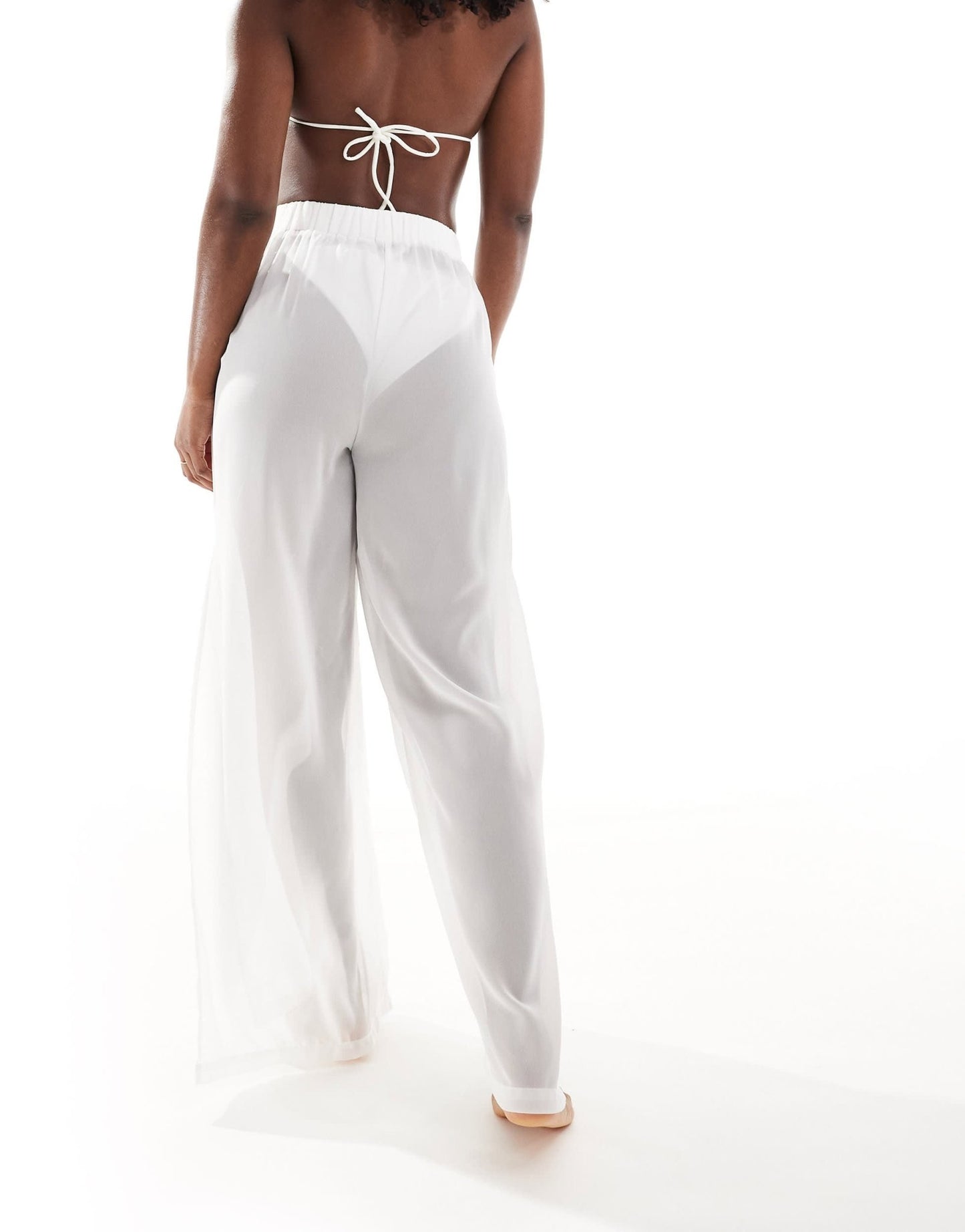 Threadbare beach trousers in white - ASOS Sample Sale EU Store