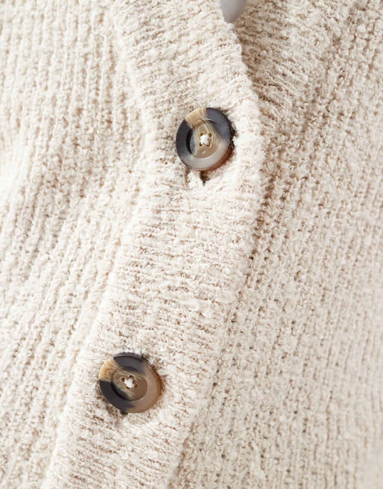 Threadbare brushed cardigan in cream - ASOS Sample Sale EU Store