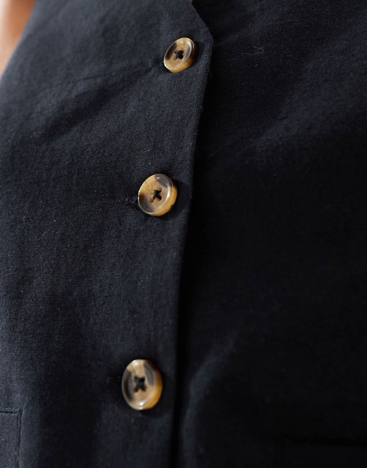 Threadbare look black waistcoat - ASOS Sample Sale EU Store