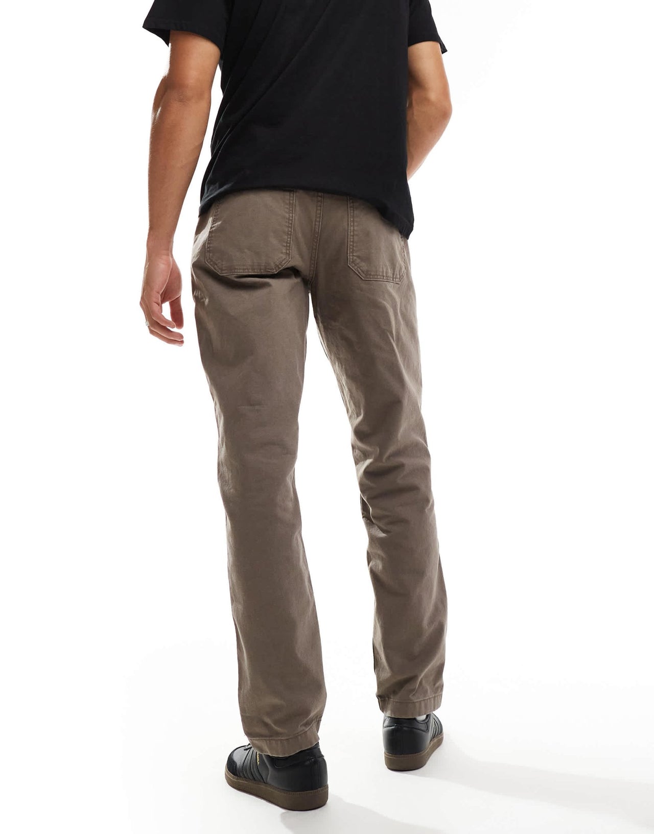 Timberland washed canvas regular fit workwear pants in brown - ASOS Sample Sale EU Store