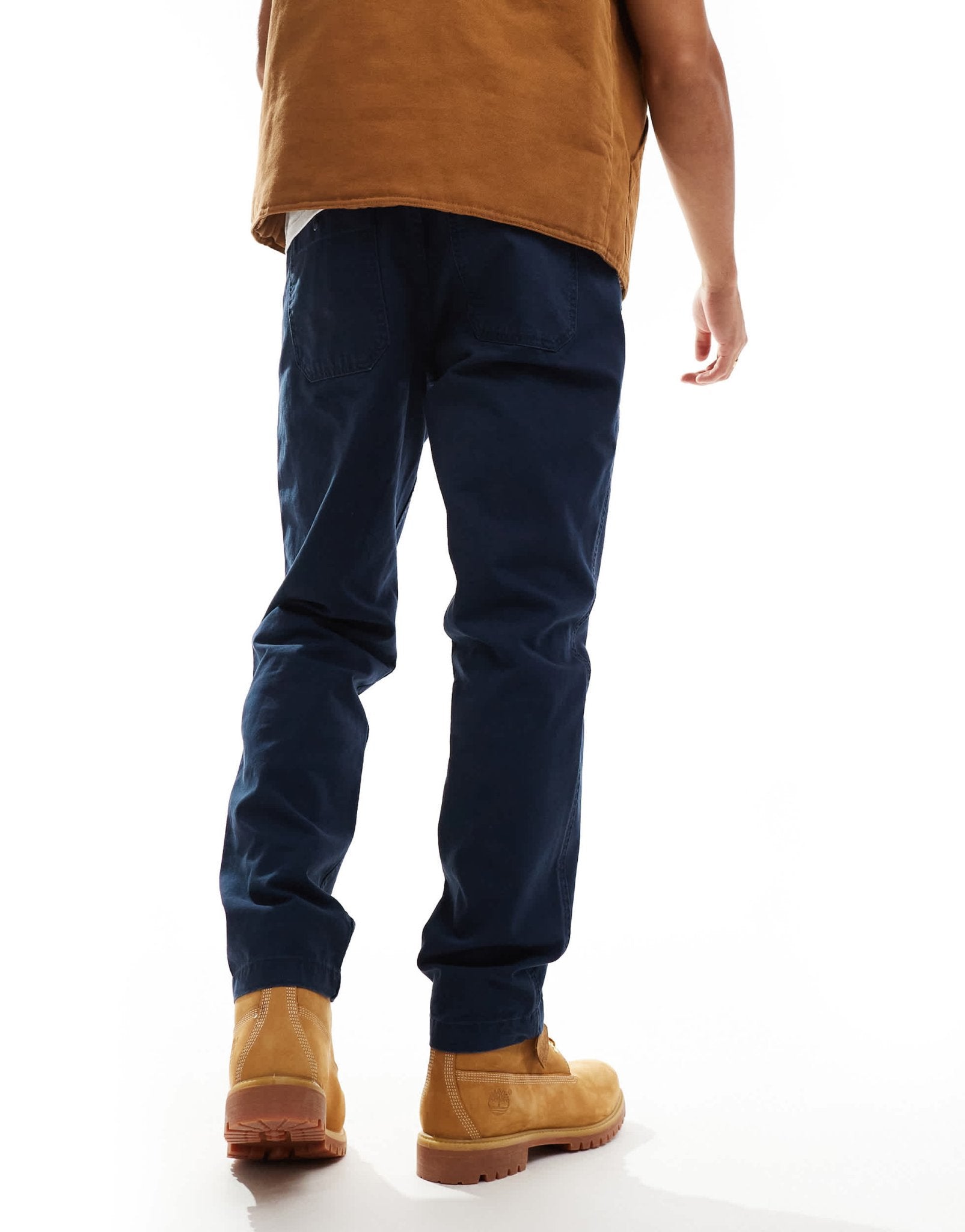 Timberland washed canvas regular fit workwear pants in navy - ASOS Sample Sale EU Store
