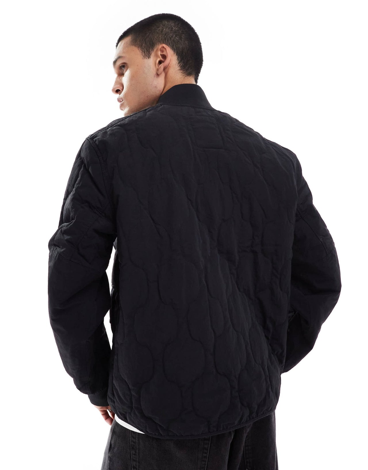 Timberland water repellent quilted bomber jacket in black - ASOS Sample Sale EU Store