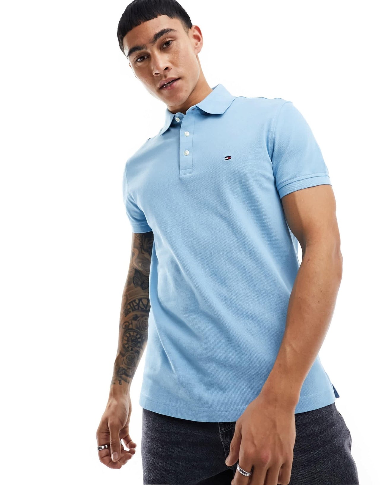 Tommy Hilfiger 1985 slim polo shirt in blue - ASOS Sample Sale EU Store