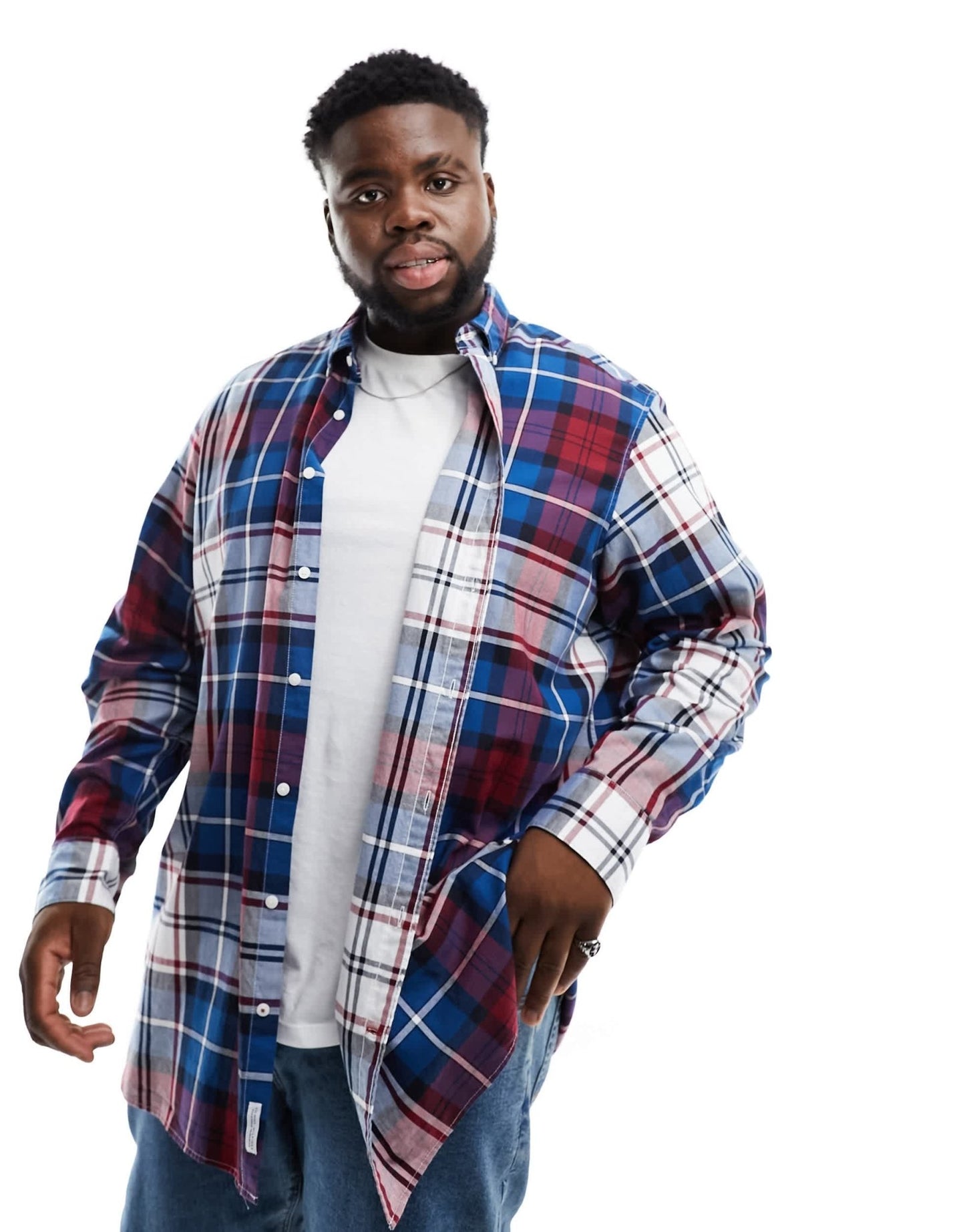 Tommy Hilfiger Big & Tall oxford tartan shirt in multi - ASOS Sample Sale EU Store