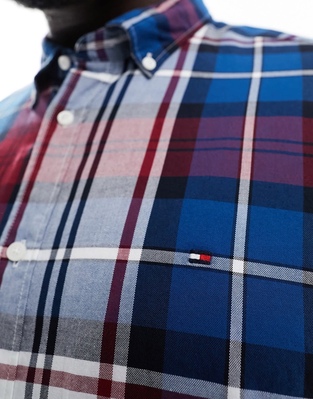 Tommy Hilfiger Big & Tall oxford tartan shirt in multi - ASOS Sample Sale EU Store