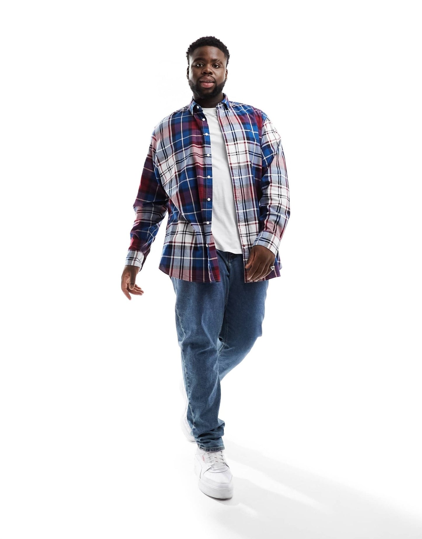 Tommy Hilfiger Big & Tall oxford tartan shirt in multi - ASOS Sample Sale EU Store