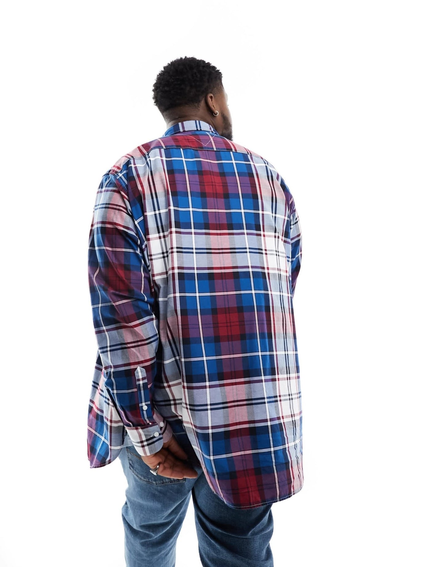 Tommy Hilfiger Big & Tall oxford tartan shirt in multi - ASOS Sample Sale EU Store
