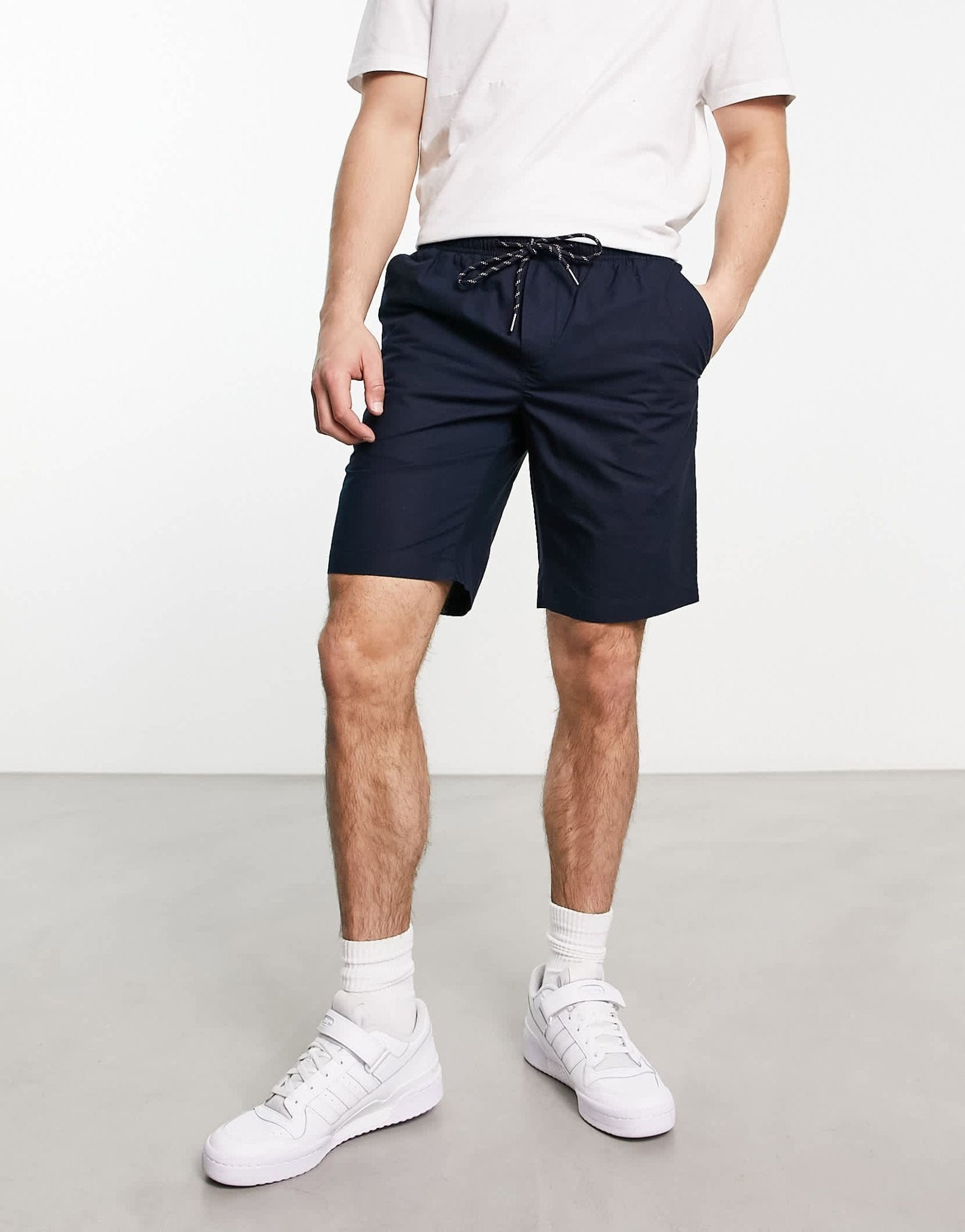 Tommy Hilfiger Brooklyn poplin short in navy - ASOS Sample Sale EU Store